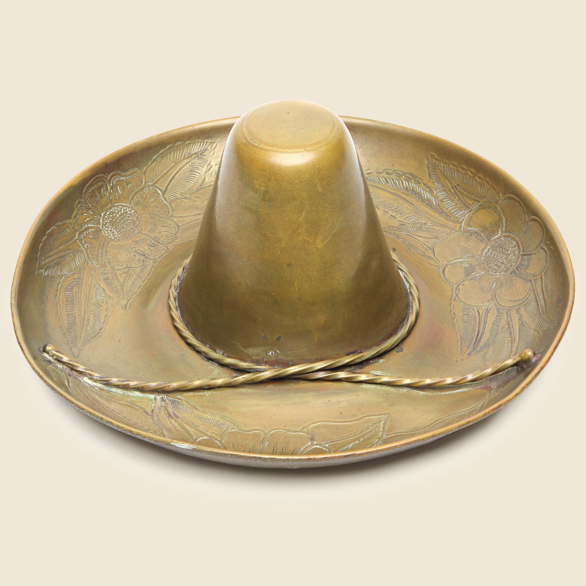 Vintage Stamped Brass Sombrero - Vintage - STAG Provisions - One & Done - Barware & Smoking
