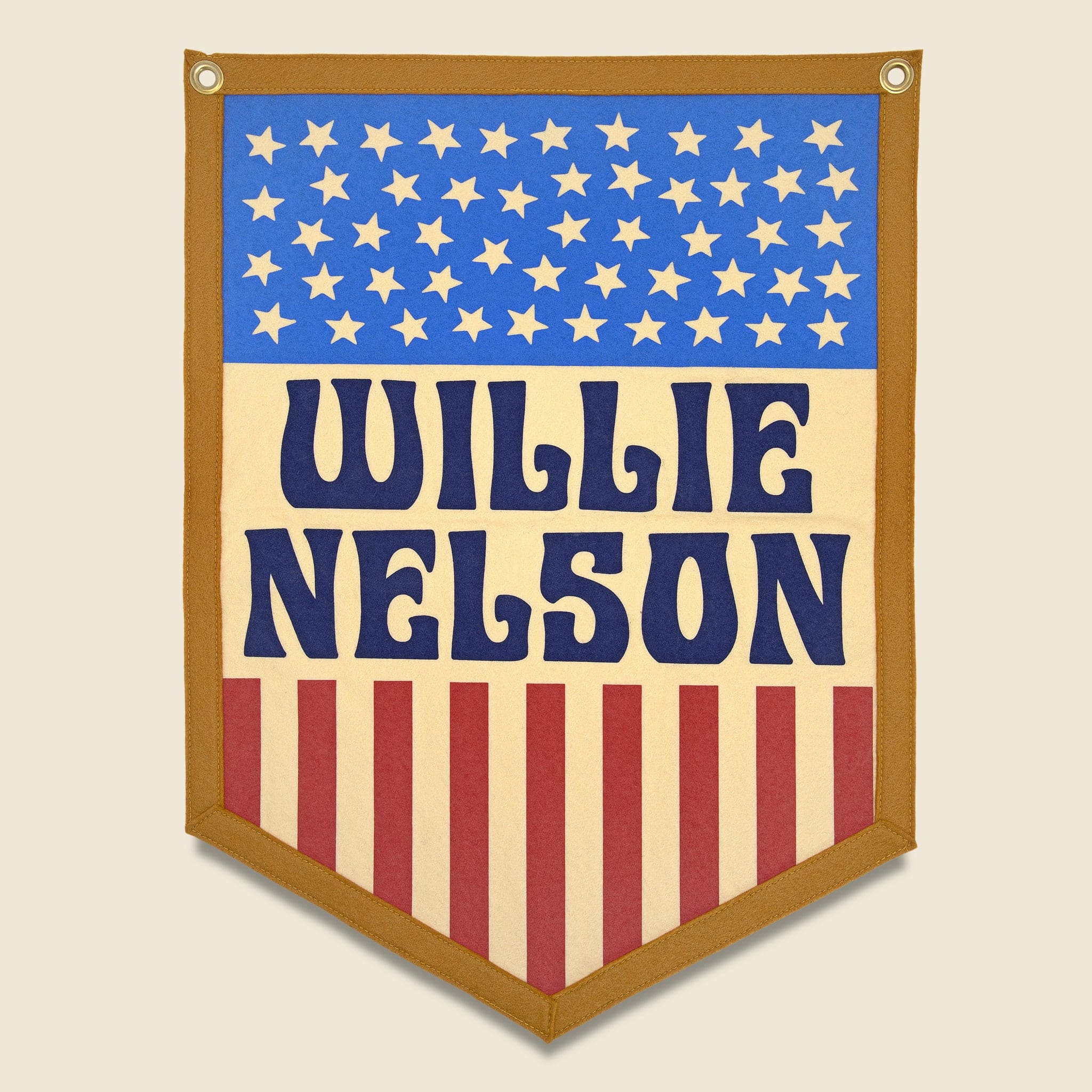 Willie Nelson Pointed Banner - Oxford Pennant - STAG Provisions - Home - Art & Accesories - Decorative Object
