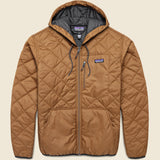 Diamond Quilted Bomber Hoody - Deer Brown - Patagonia - STAG Provisions - Outerwear - Coat / Jacket