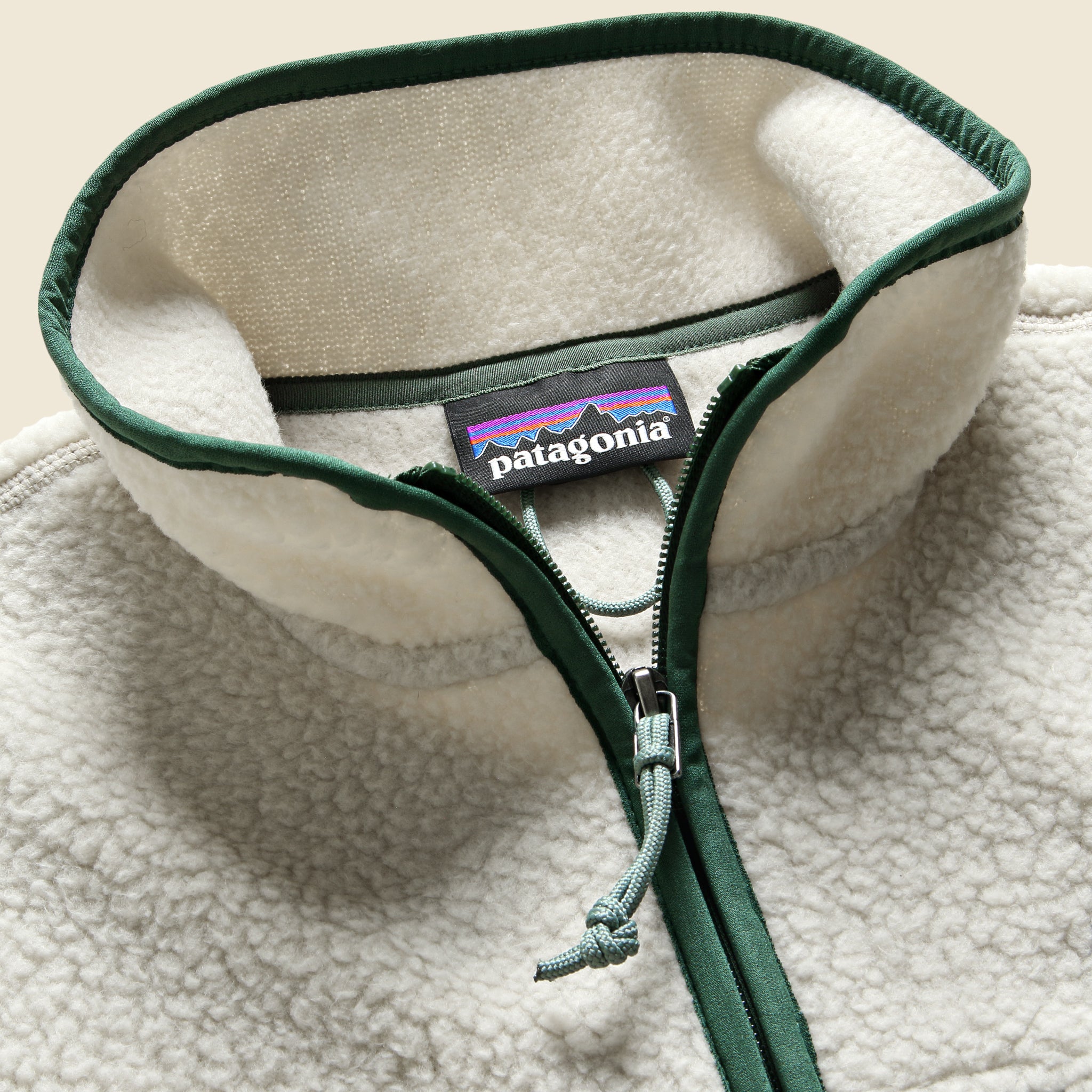 
                          Retro Pile Jacket - Pelican/Canopy Green
                        