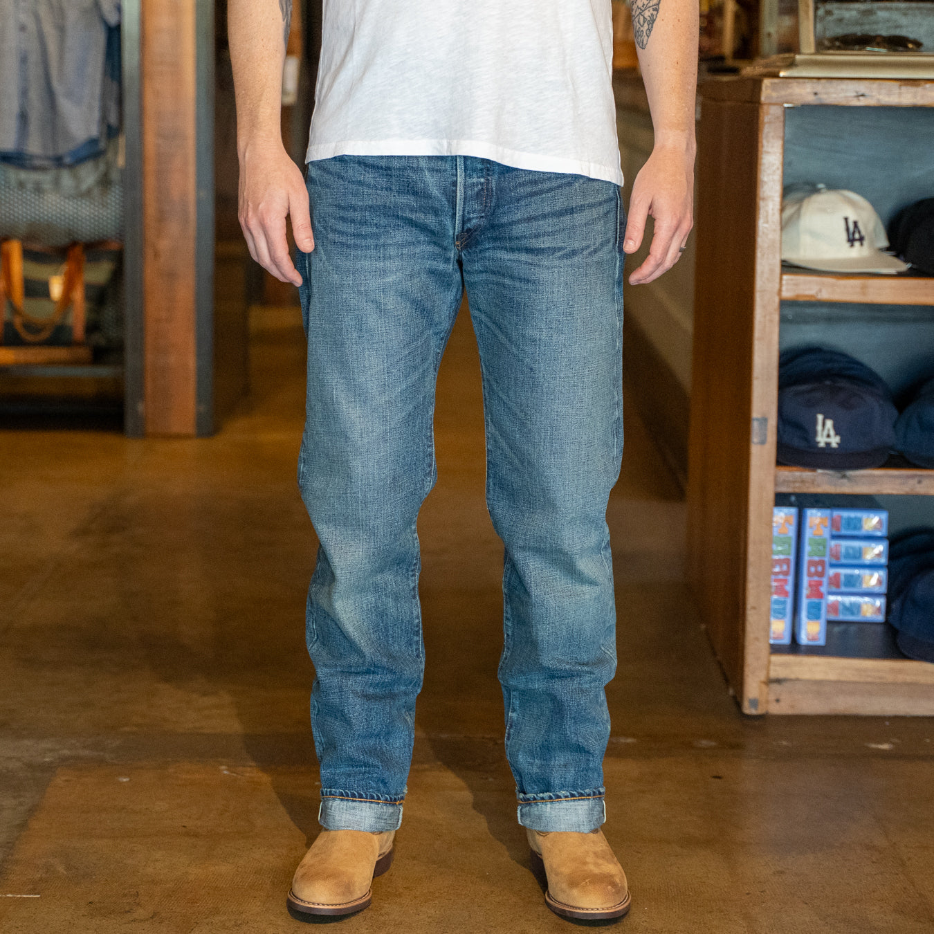 Straight Fit Jean - Hillsview Wash - RRL - STAG Provisions - Pants - Denim