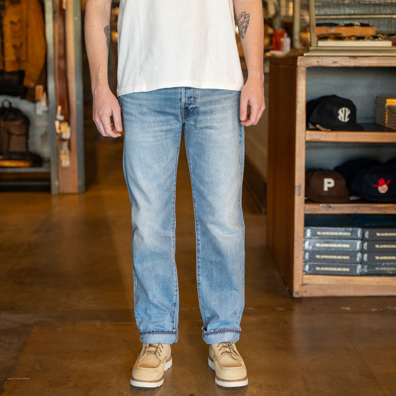 
                          501 Original Straight Jean - Beautiful Disaster Selvedge - Levis Premium - STAG Provisions - Pants - Denim
                        