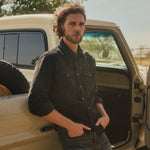 Slim Fit Corduroy Western Shirt - Black - RRL - STAG Provisions - Tops - L/S Woven - Corduroy