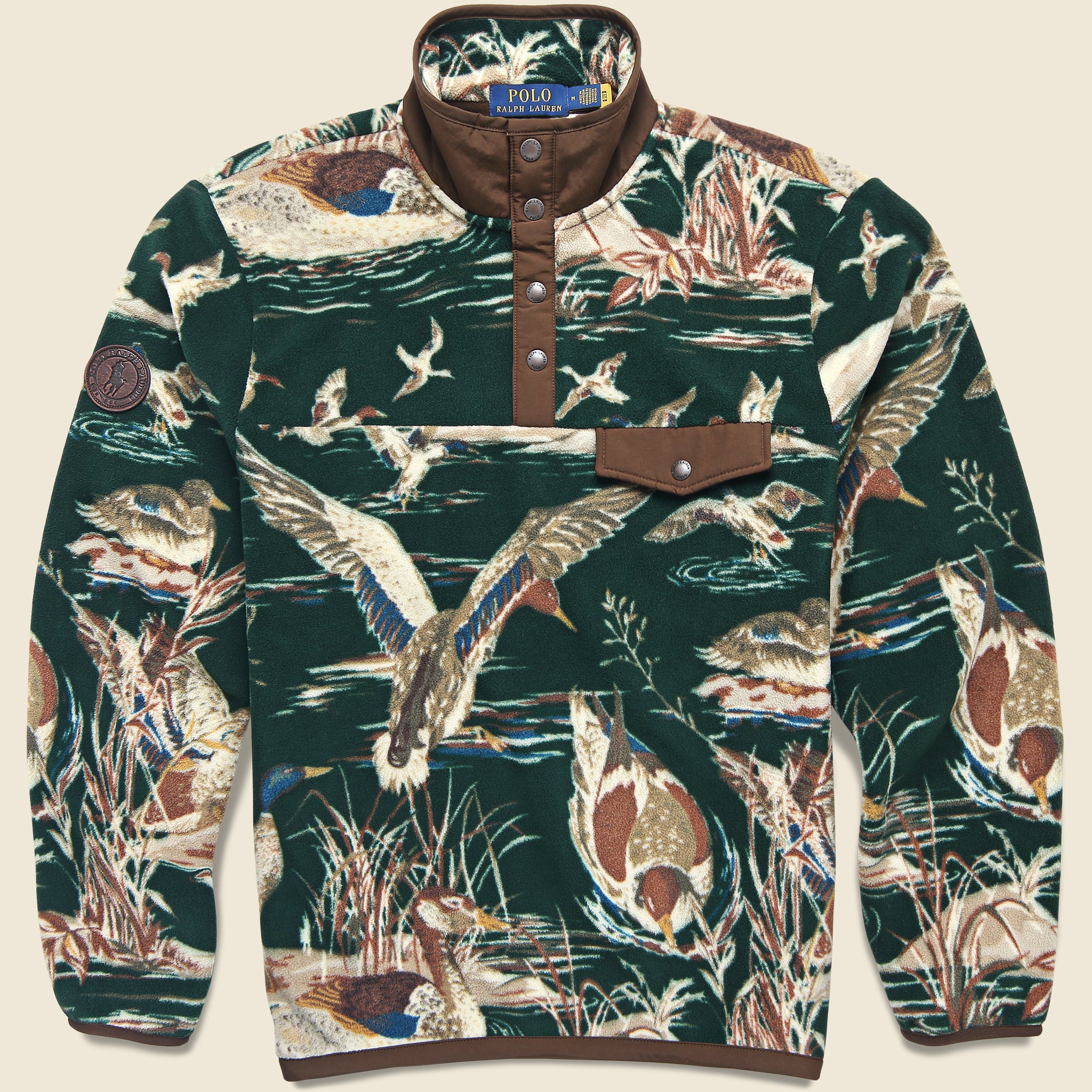 Duck Pond Snap-Mock Pullover - Green