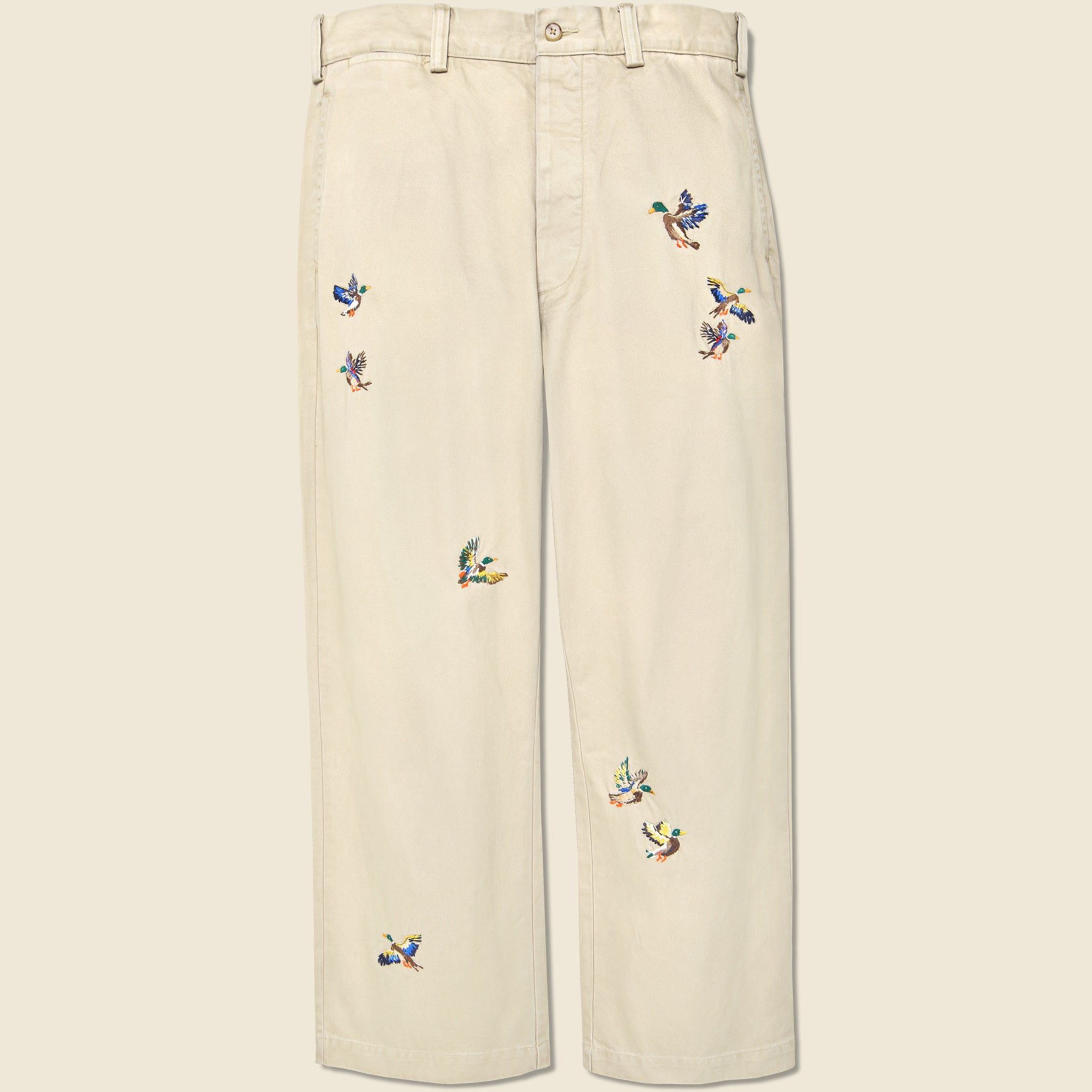 Novelty Duck Embroidered Chino - Khaki - Polo Ralph Lauren - STAG Provisions - Pants - Twill