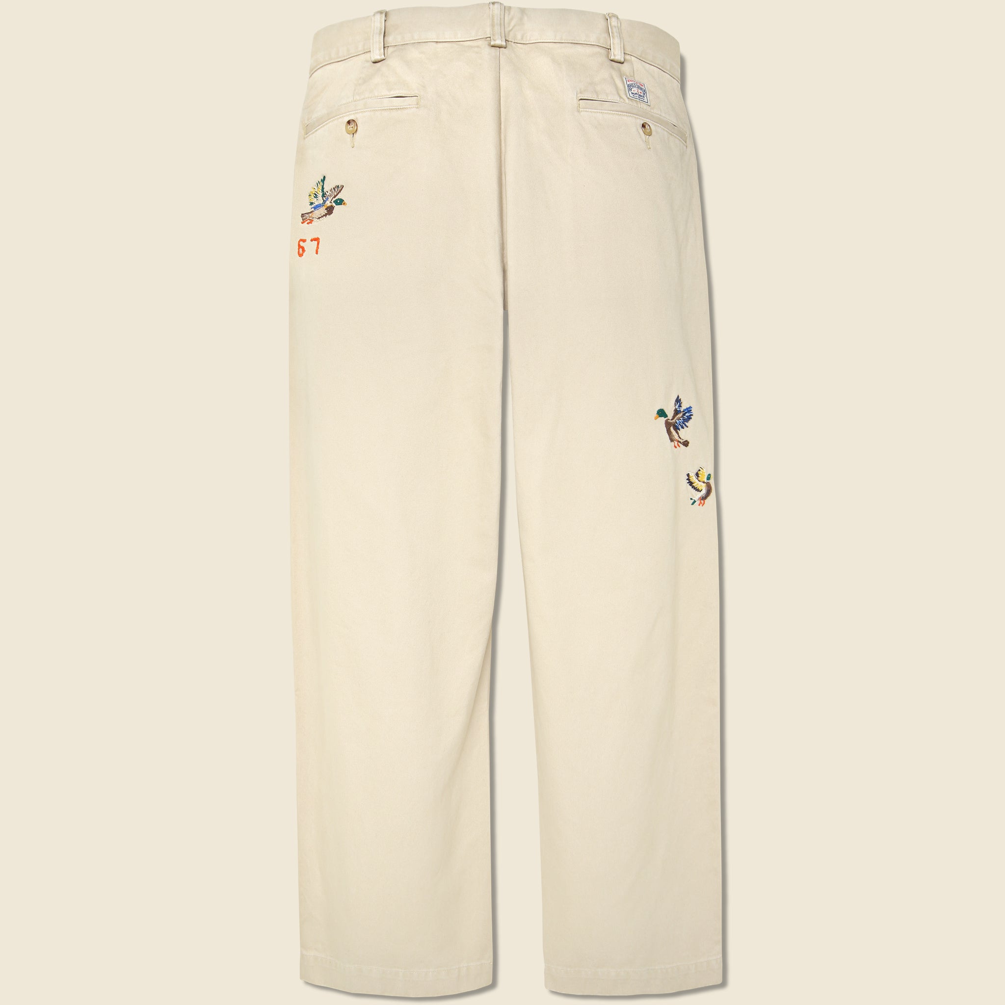 Novelty Duck Embroidered Chino - Khaki - Polo Ralph Lauren - STAG Provisions - Pants - Twill