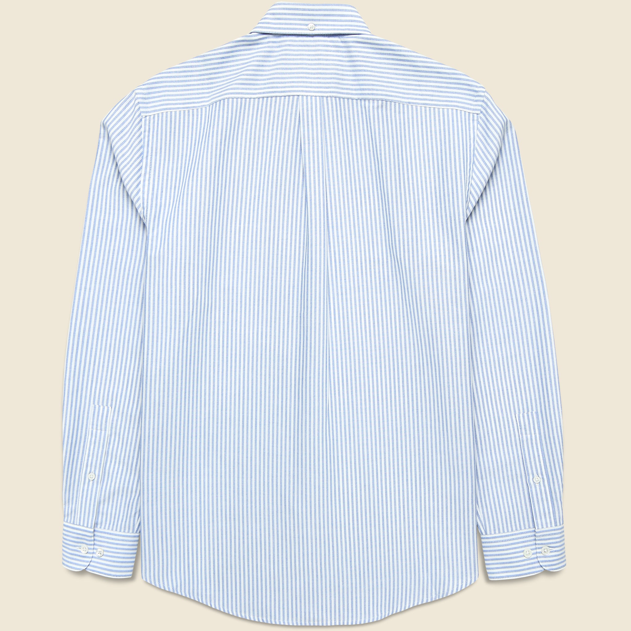 Belavista Brushed Oxford Shirt - Blue Stripe - Portuguese Flannel - STAG Provisions - Tops - L/S Woven - Stripe