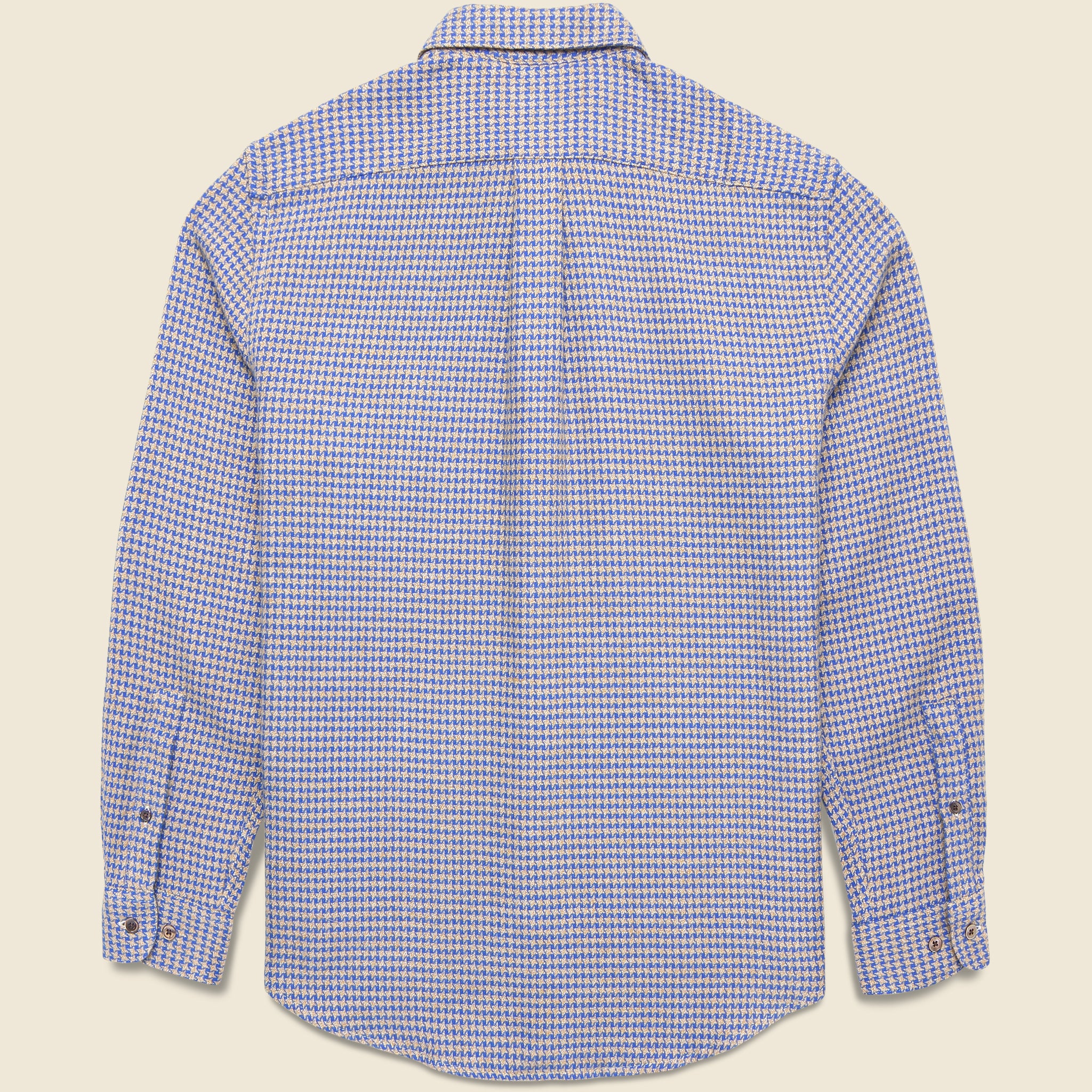 Pied Poule Shirt - Blue - Portuguese Flannel - STAG Provisions - Tops - L/S Woven - Other Pattern