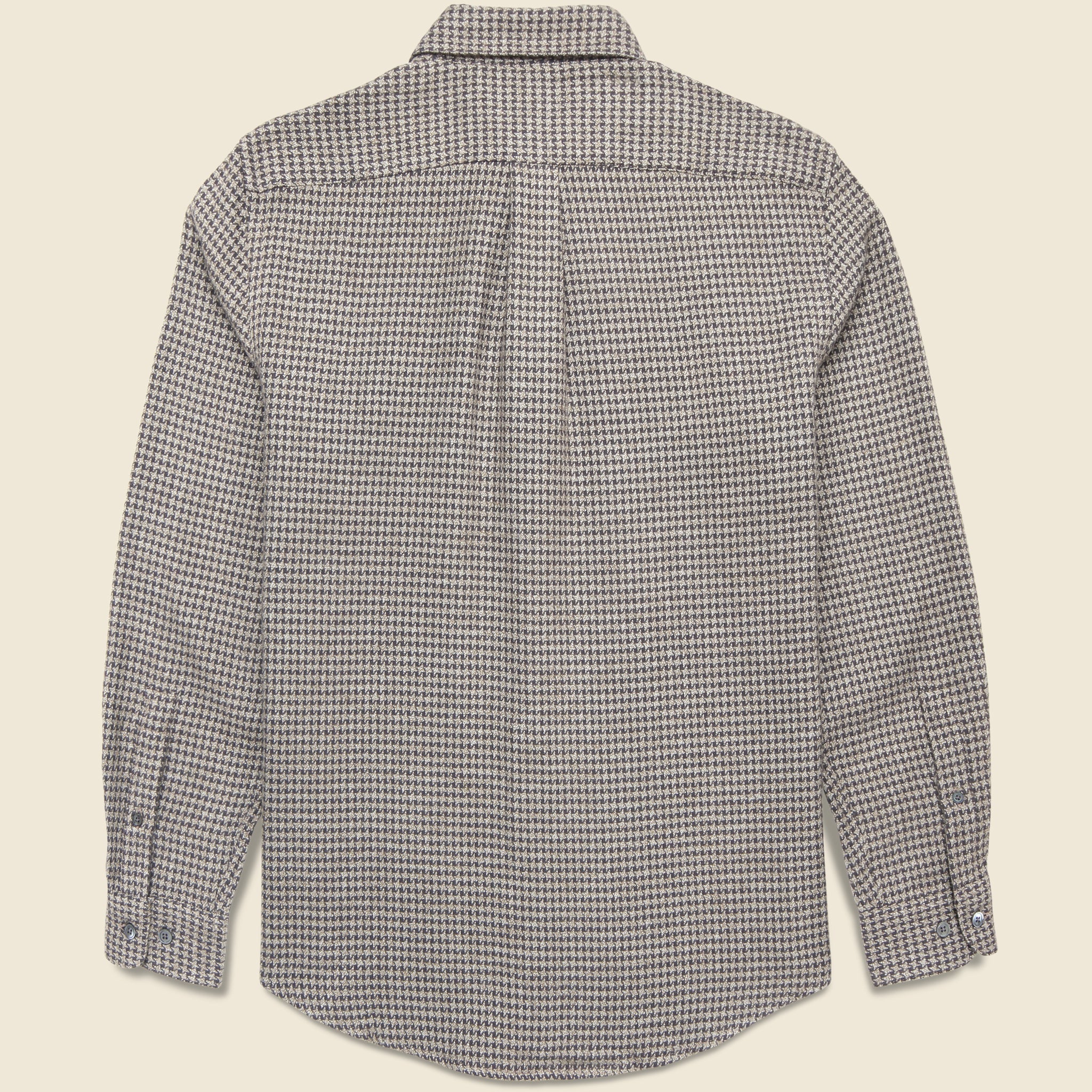 Pied Poule Shirt - Charcoal - Portuguese Flannel - STAG Provisions - Tops - L/S Woven - Other Pattern