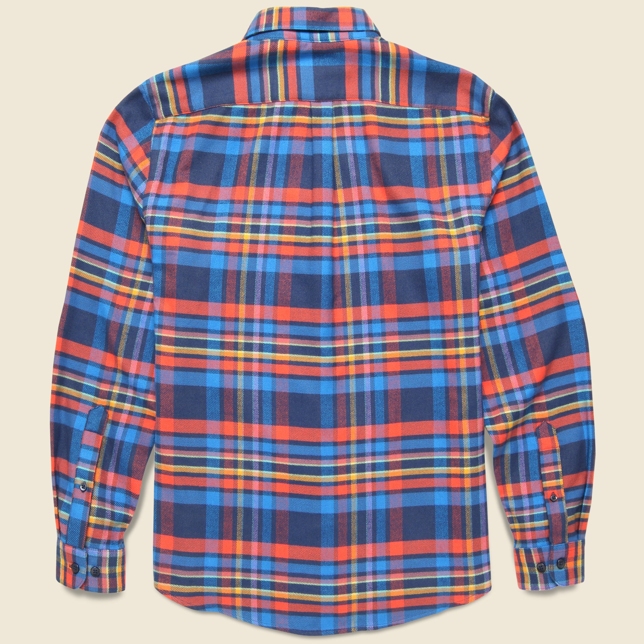 Basti Shirt - Blue/Orange - Portuguese Flannel - STAG Provisions - Tops - L/S Woven - Plaid