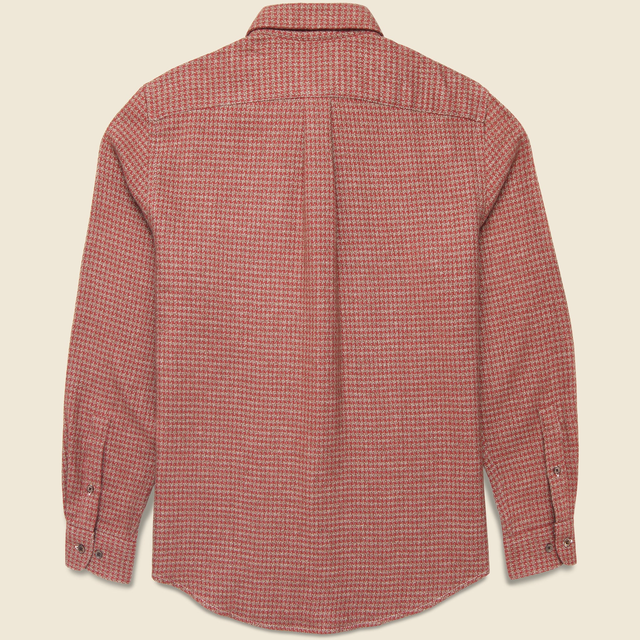 Pied Poule Shirt - Clay - Portuguese Flannel - STAG Provisions - Tops - L/S Woven - Other Pattern