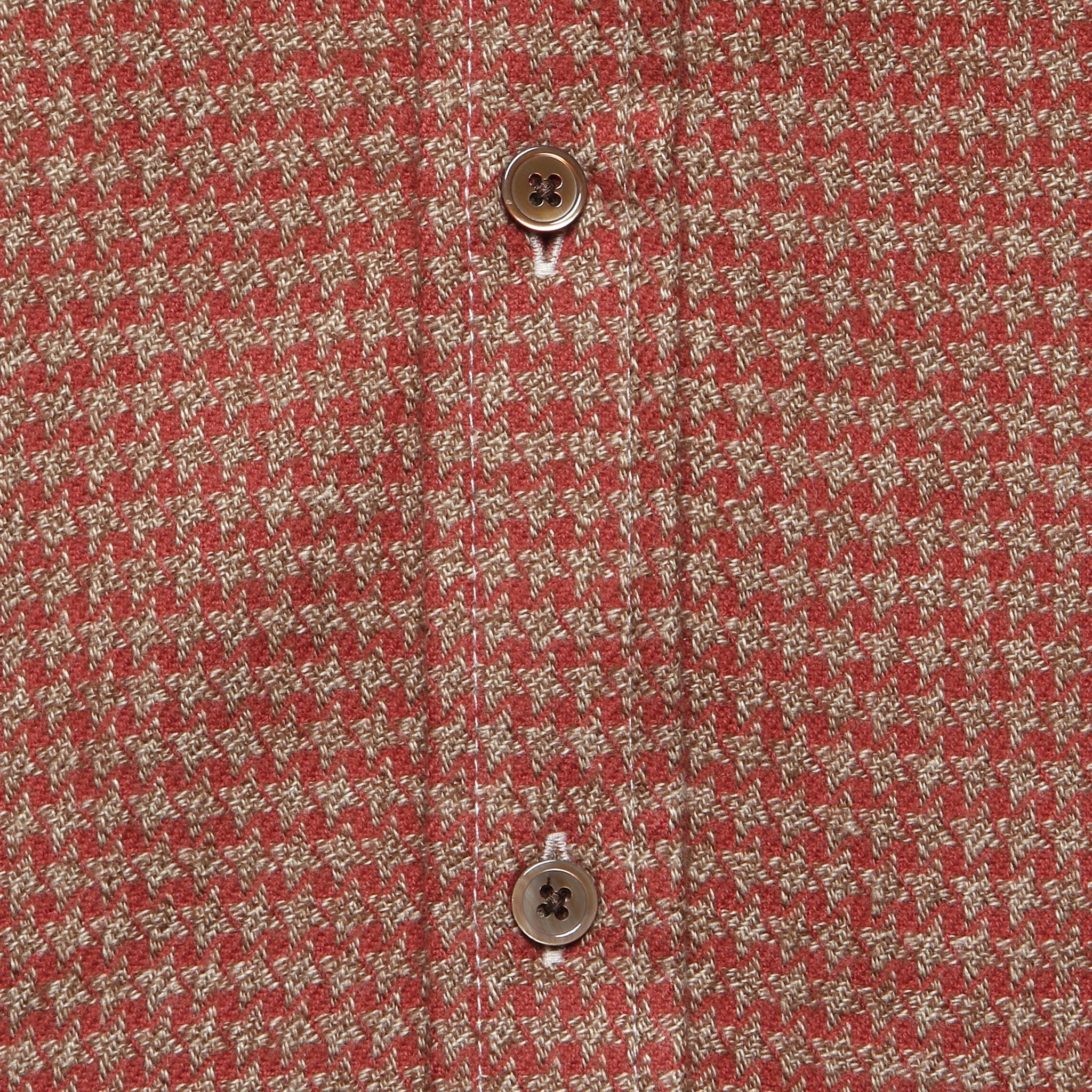 Pied Poule Shirt - Clay - Portuguese Flannel - STAG Provisions - Tops - L/S Woven - Other Pattern