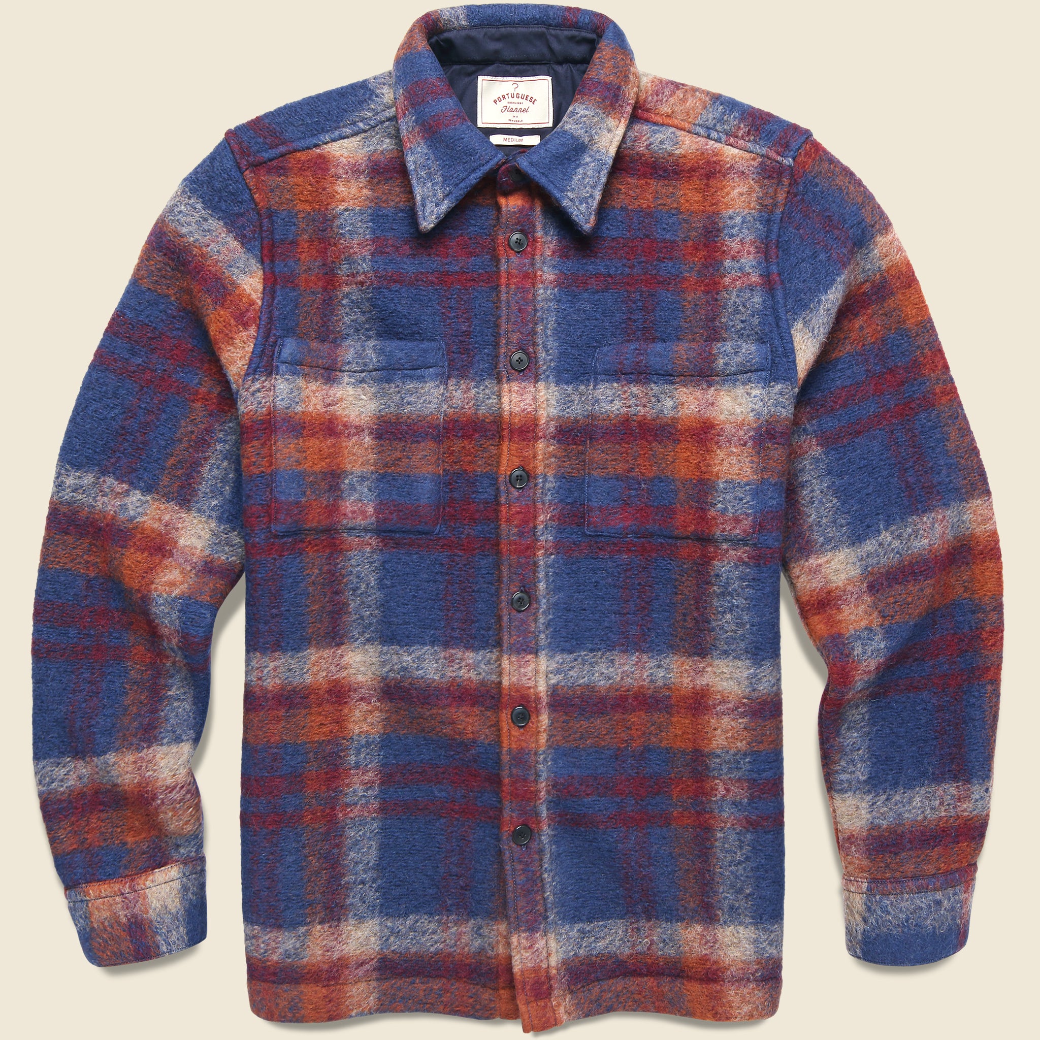 Parker Overshirt - Blue - Portuguese Flannel - STAG Provisions - Tops - L/S Woven - Overshirt