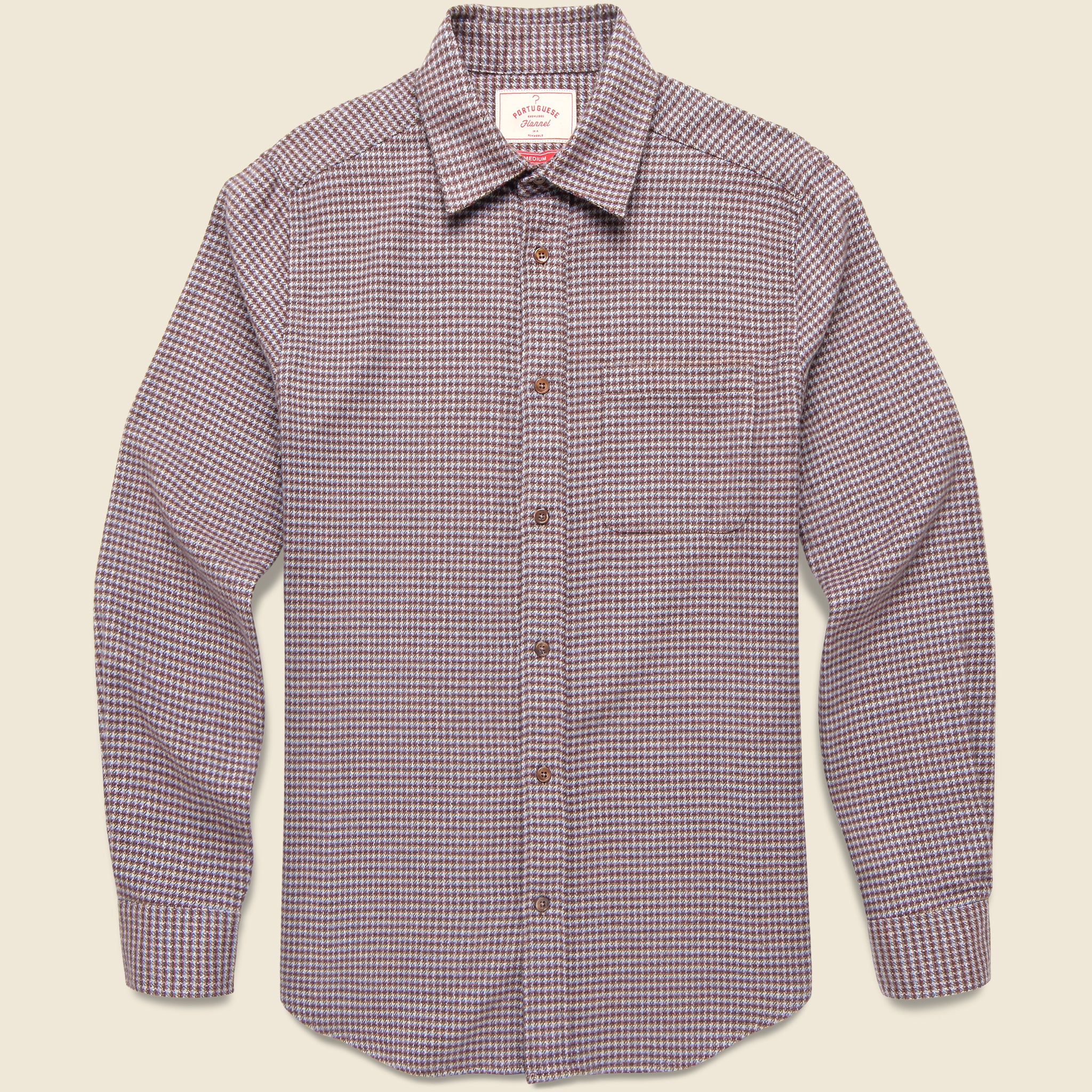 Dylan Shirt - Bordeaux - Portuguese Flannel - STAG Provisions - Tops - L/S Woven - Other Pattern