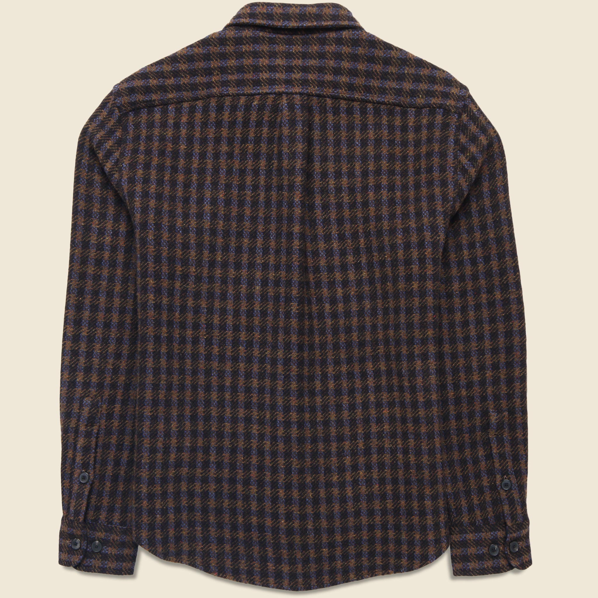 Merino Tweed Overshirt - Navy - Portuguese Flannel - STAG Provisions - Tops - L/S Woven - Overshirt