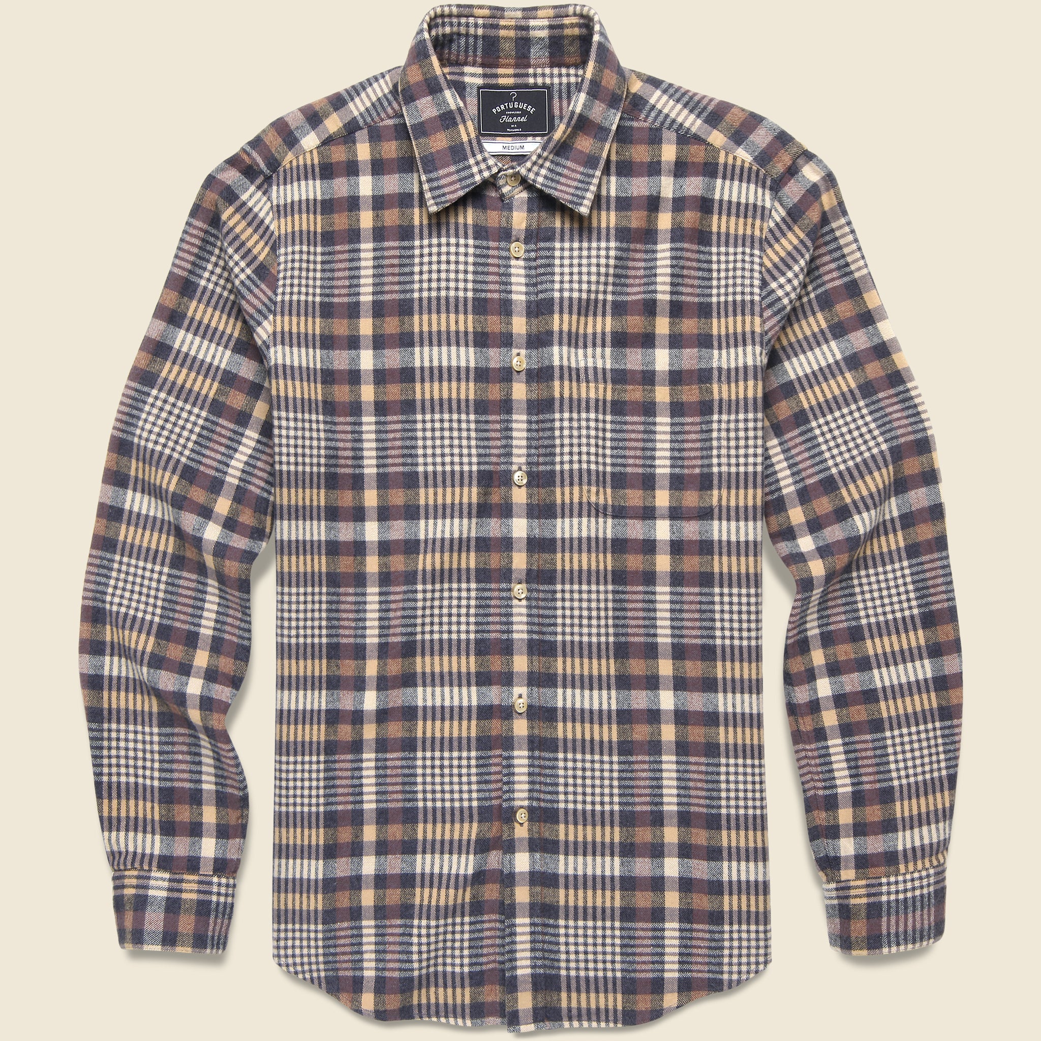Manta Shirt - Beige - Portuguese Flannel - STAG Provisions - Tops - L/S Woven - Plaid