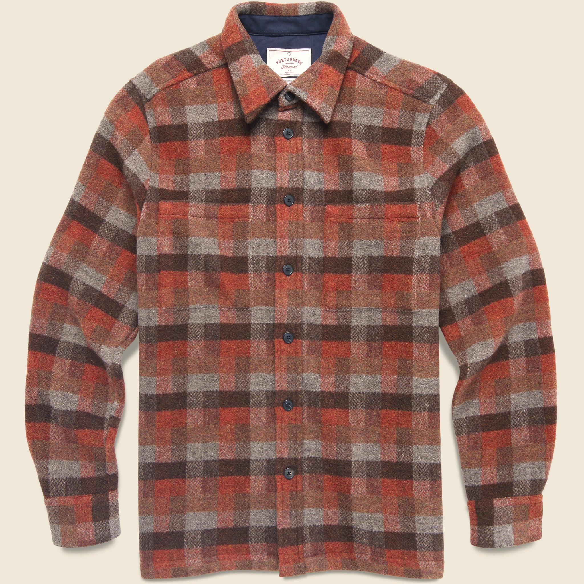 Agripa Overshirt - Brown - Portuguese Flannel - STAG Provisions - Tops - L/S Woven - Overshirt