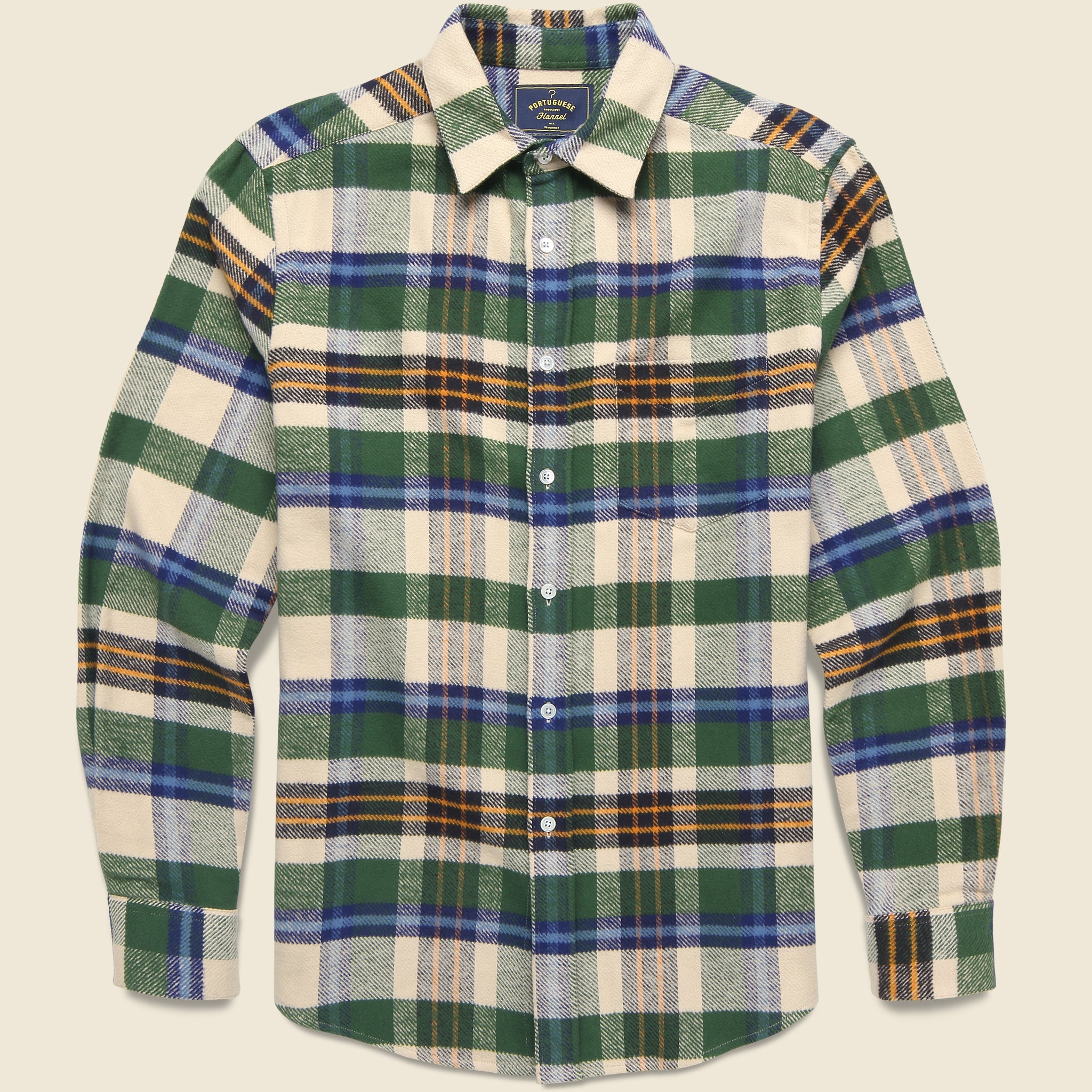 Harbor Shirt - Green - Portuguese Flannel - STAG Provisions - Tops - L/S Woven - Plaid