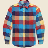 Ophelia Shirt - Blue - Portuguese Flannel - STAG Provisions - Tops - L/S Woven - Plaid