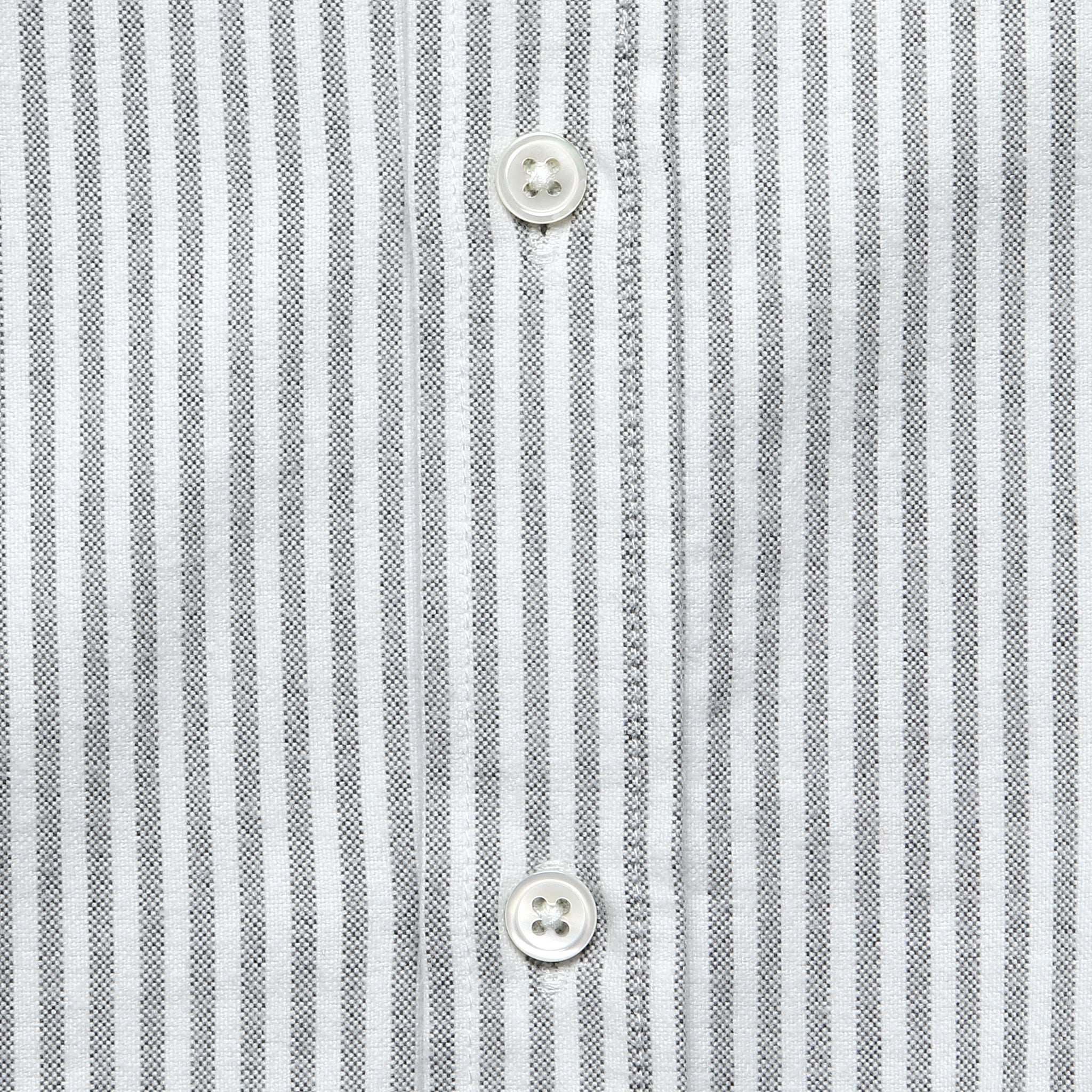 Brushed Stripe Oxford - Black - Portuguese Flannel - STAG Provisions - Tops - L/S Woven - Stripe