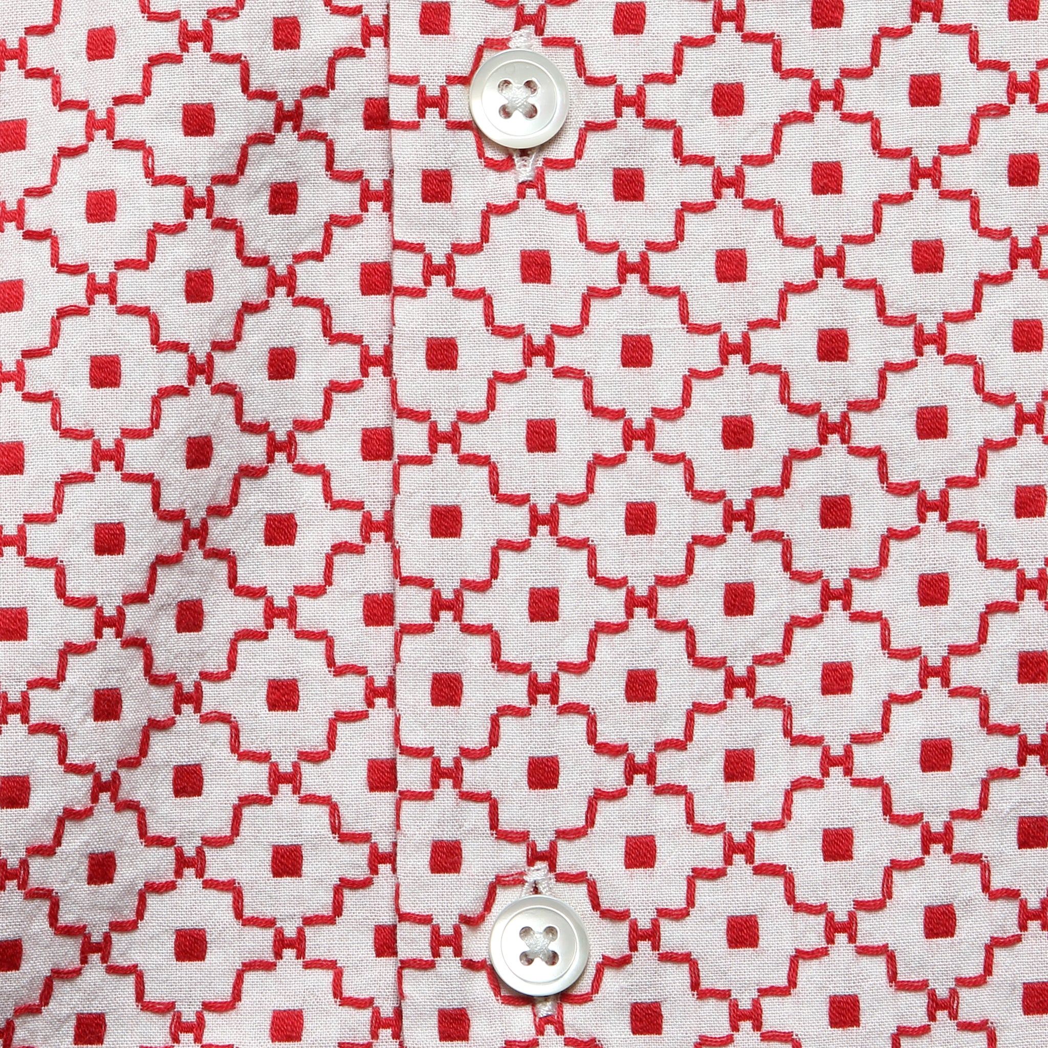 Tile Camp Shirt - Red - Portuguese Flannel - STAG Provisions - Tops - S/S Woven - Other Pattern
