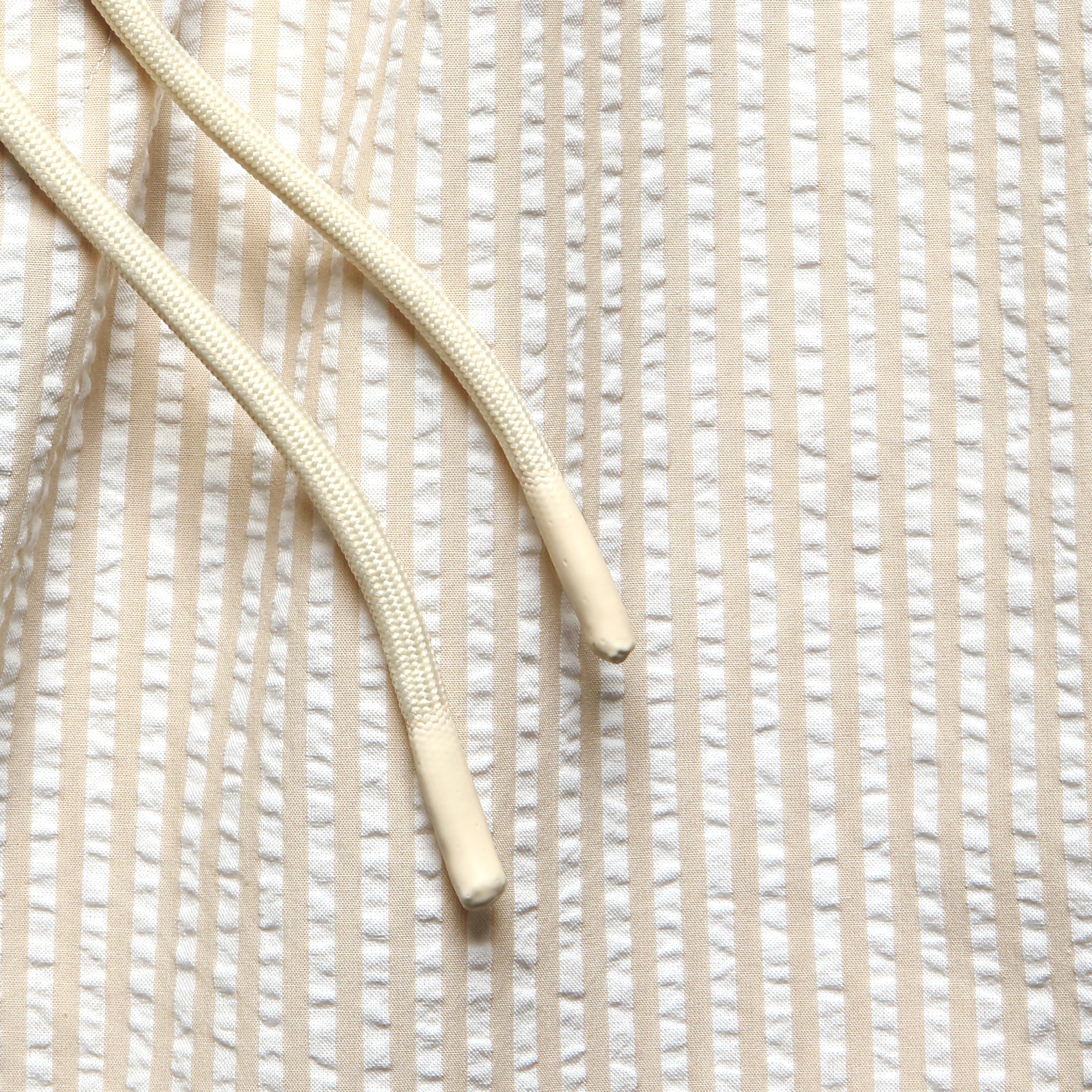 7" Seersucker Shorts - Sand Stripe - Portuguese Flannel - STAG Provisions - Shorts - Lounge