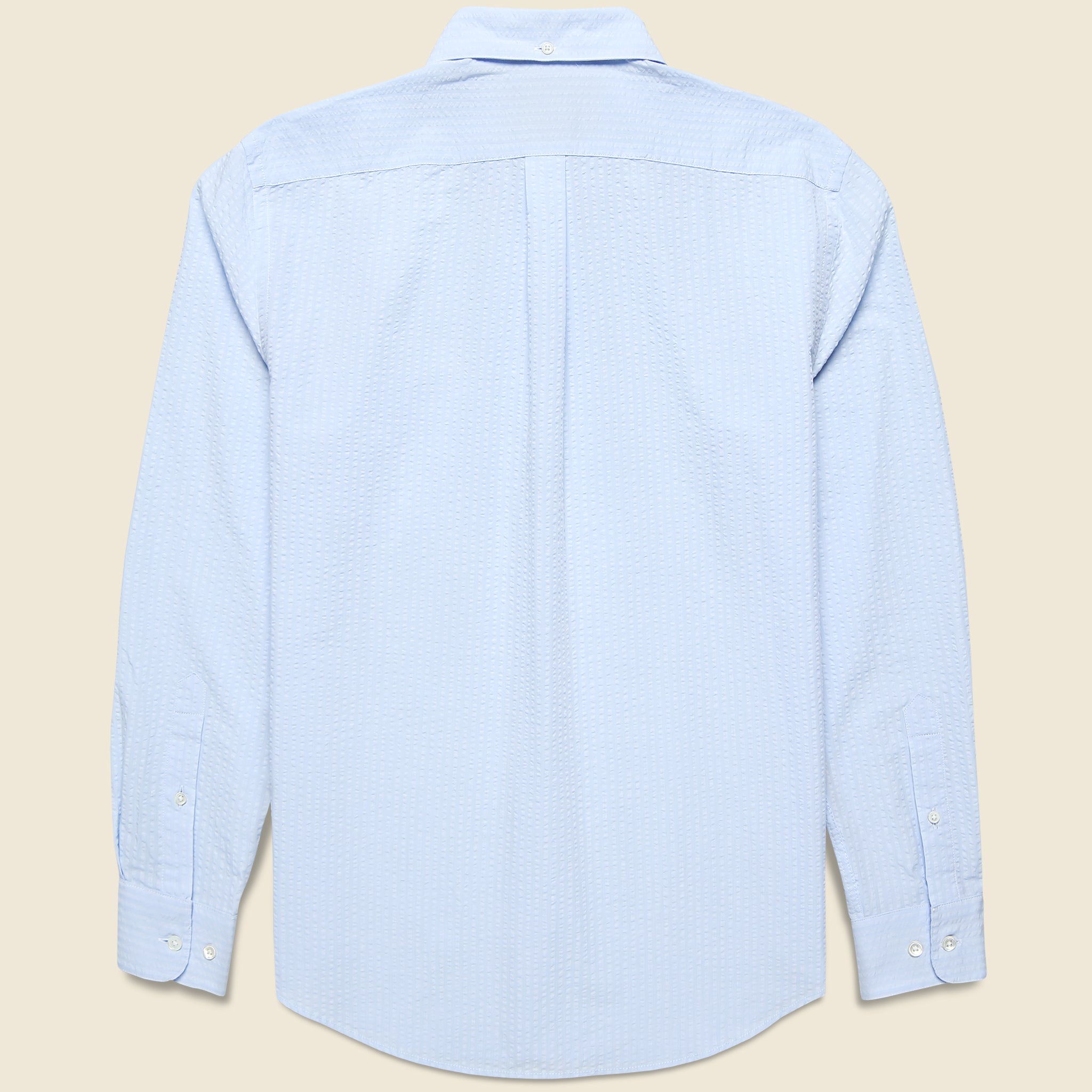 Pacifico Seersucker Shirt - Light Blue - Portuguese Flannel - STAG Provisions - Tops - L/S Woven - Seersucker