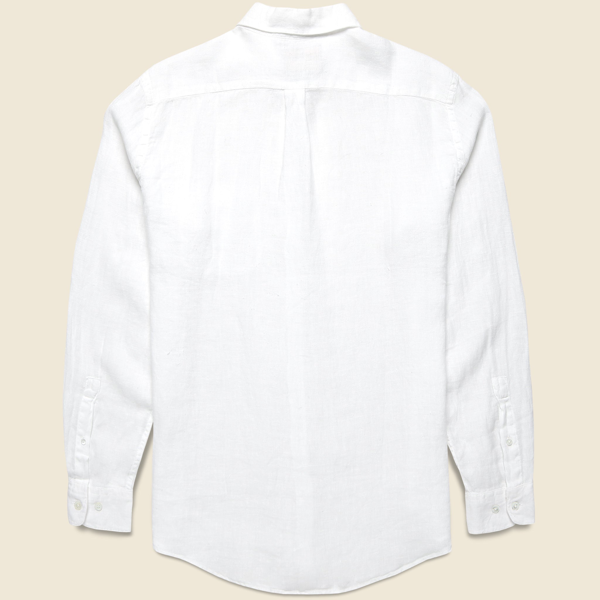 Classic Linen Shirt - White - Portuguese Flannel - STAG Provisions - Tops - L/S Woven - Solid