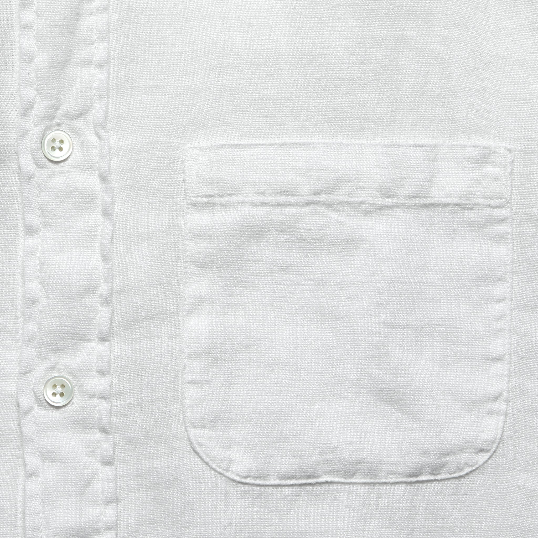 Classic Linen Shirt - White - Portuguese Flannel - STAG Provisions - Tops - L/S Woven - Solid