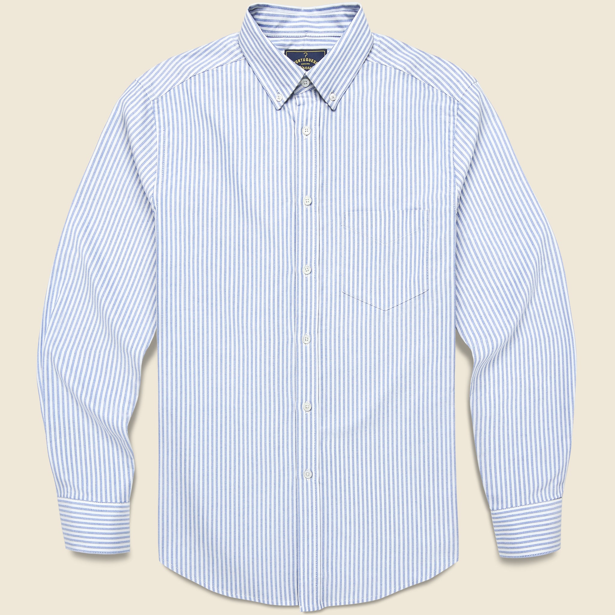 Belavista Oxford Shirt - Blue Stripe - Portuguese Flannel - STAG Provisions - Tops - L/S Woven - Stripe