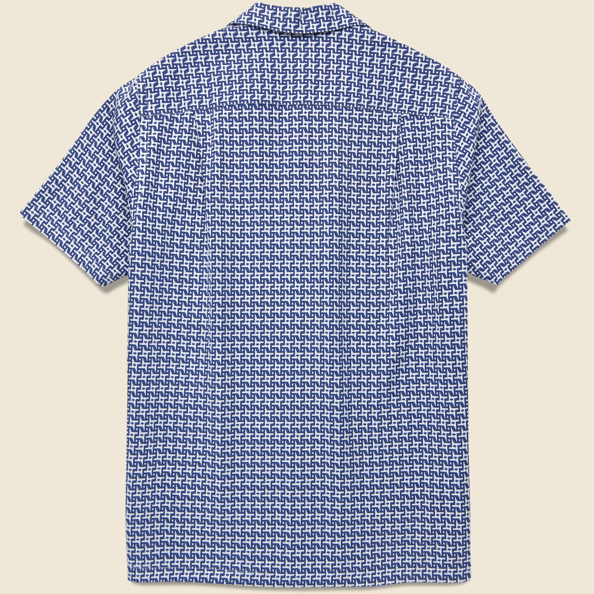 Soul Tile Camp Shirt - Blue - Portuguese Flannel - STAG Provisions - Tops - S/S Woven - Other Pattern