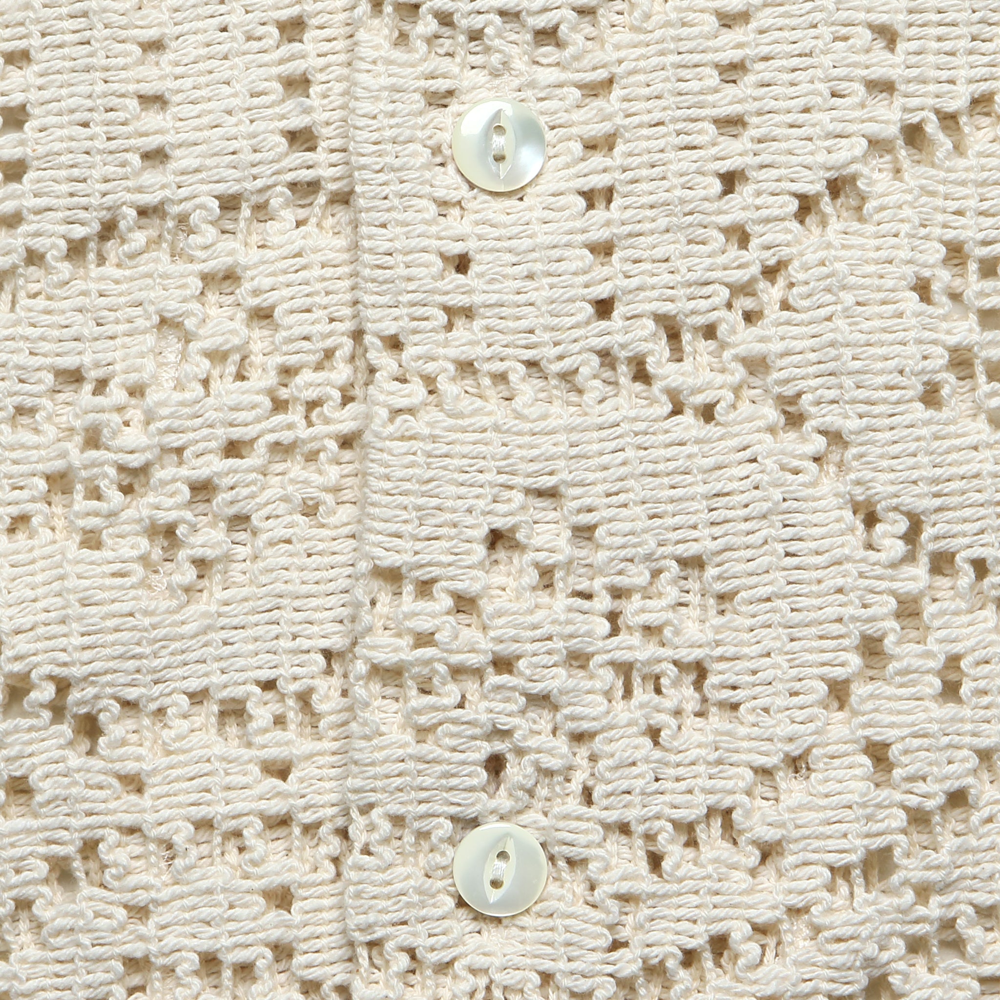 Eye Crochet Shirt - Ecru - Portuguese Flannel - STAG Provisions - Tops - S/S Knit