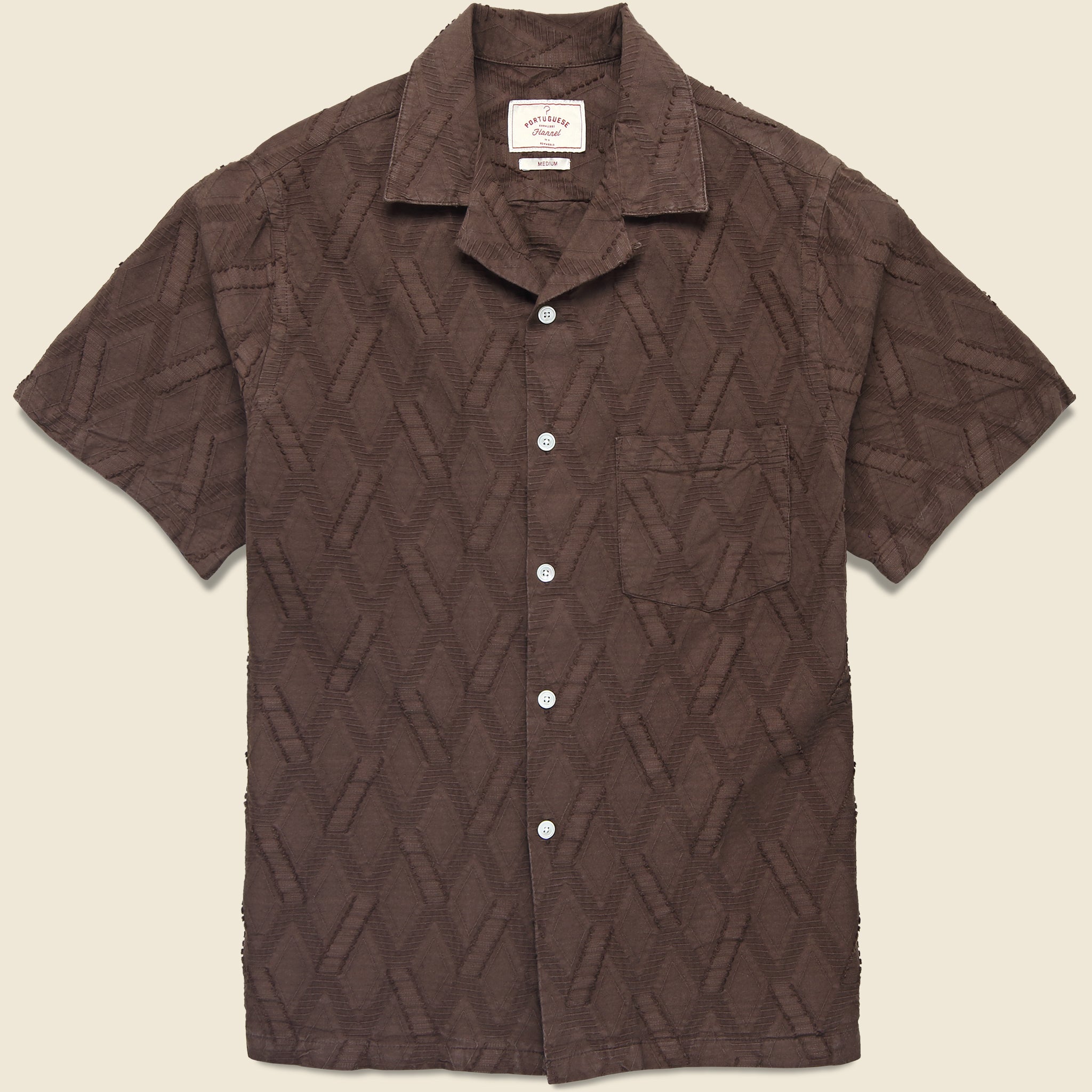 Ike Camp Shirt - Brown - Portuguese Flannel - STAG Provisions - Tops - S/S Woven - Solid