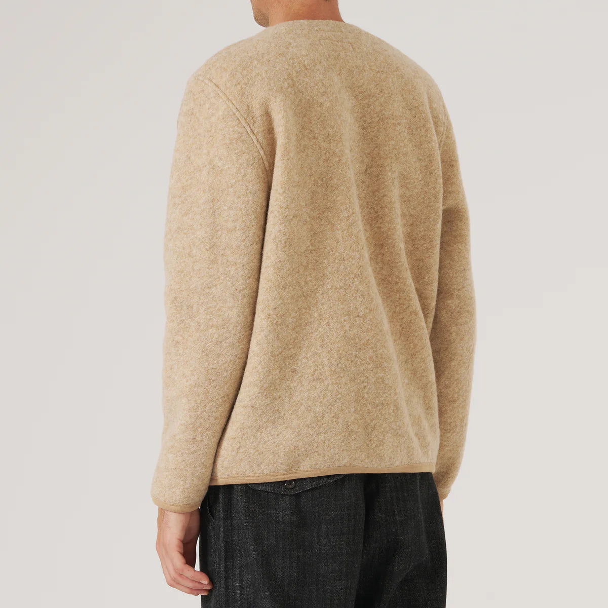 Wool Fleece Cardigan - Fawn - Universal Works - STAG Provisions - Tops - Sweater
