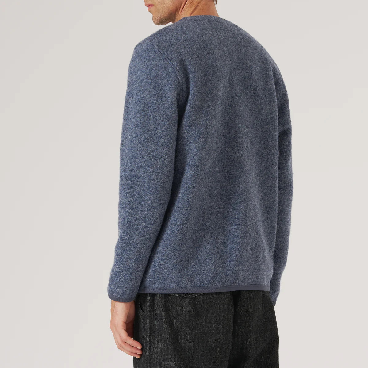 Wool Fleece Cardigan - Slate Blue - Universal Works - STAG Provisions - Tops - Sweater