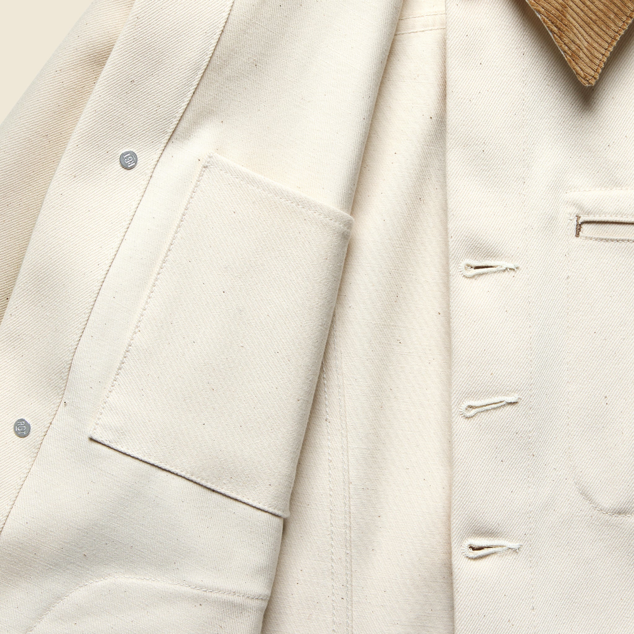 Supply Jacket - Cord Collar Ecru - Rogue Territory - STAG Provisions - Outerwear - Coat / Jacket