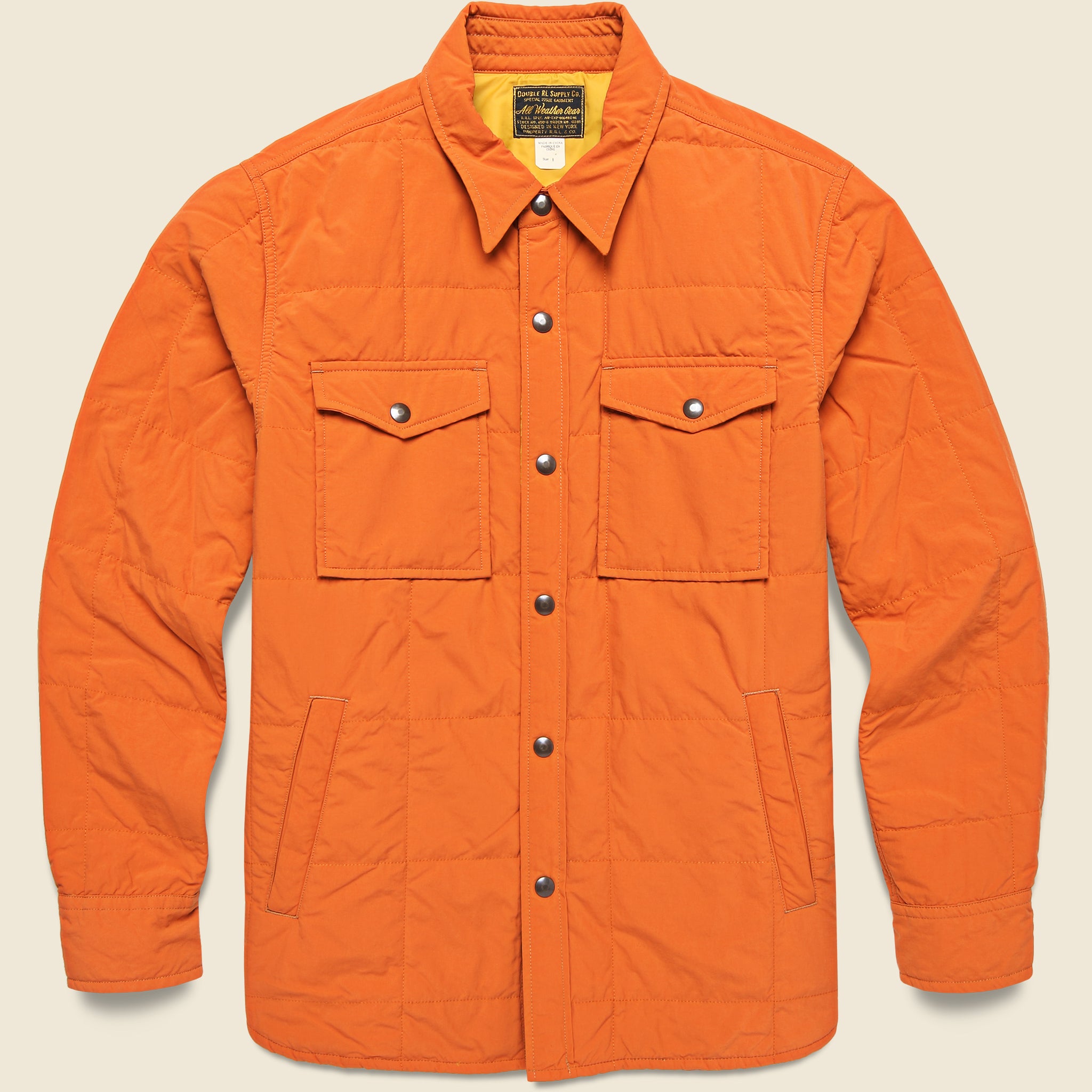 Nylon Shirt Jacket - Outdoor Orange - RRL - STAG Provisions - Outerwear - Shirt Jacket