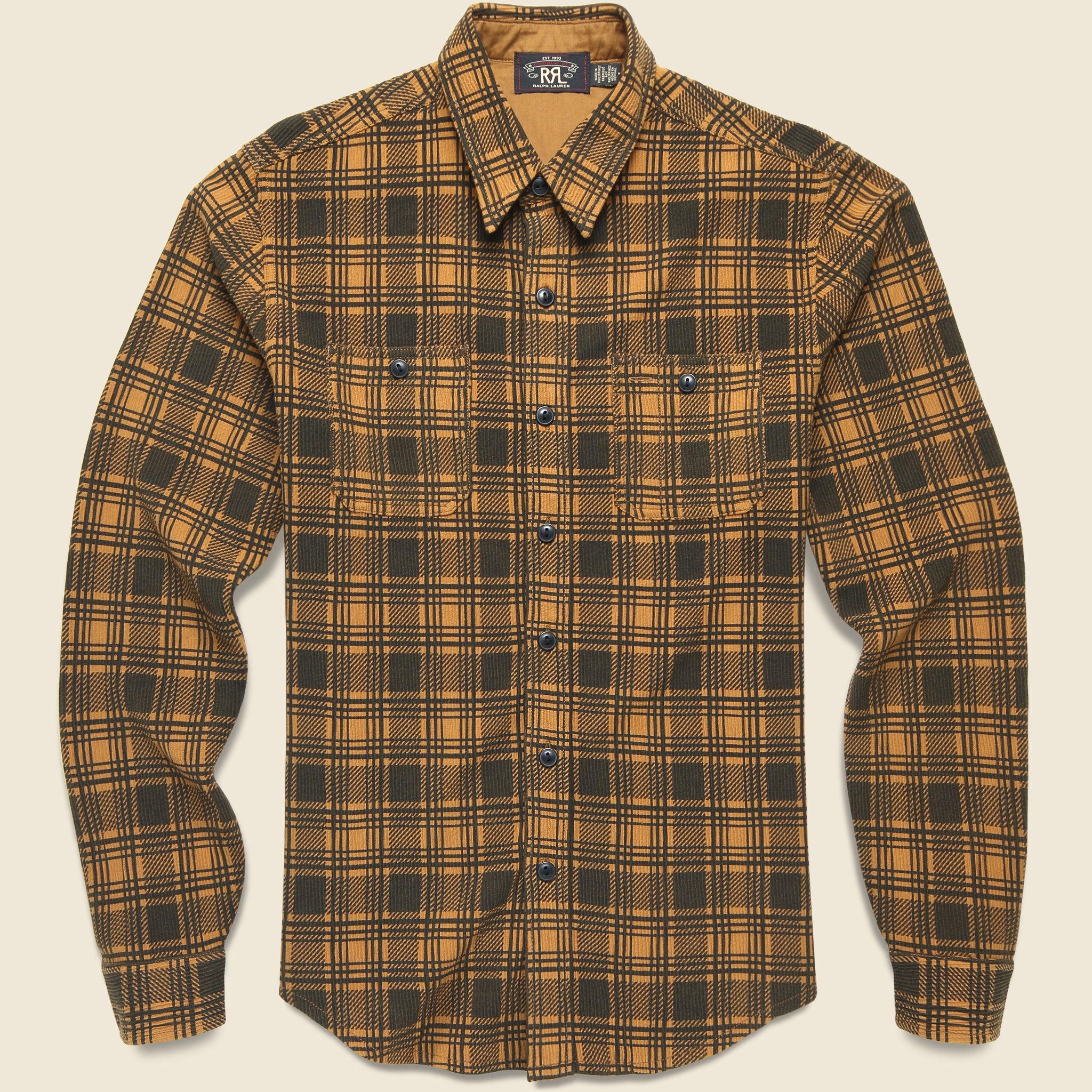 Houston Workshirt - Gold/Black - RRL - STAG Provisions - Tops - L/S Woven - Plaid