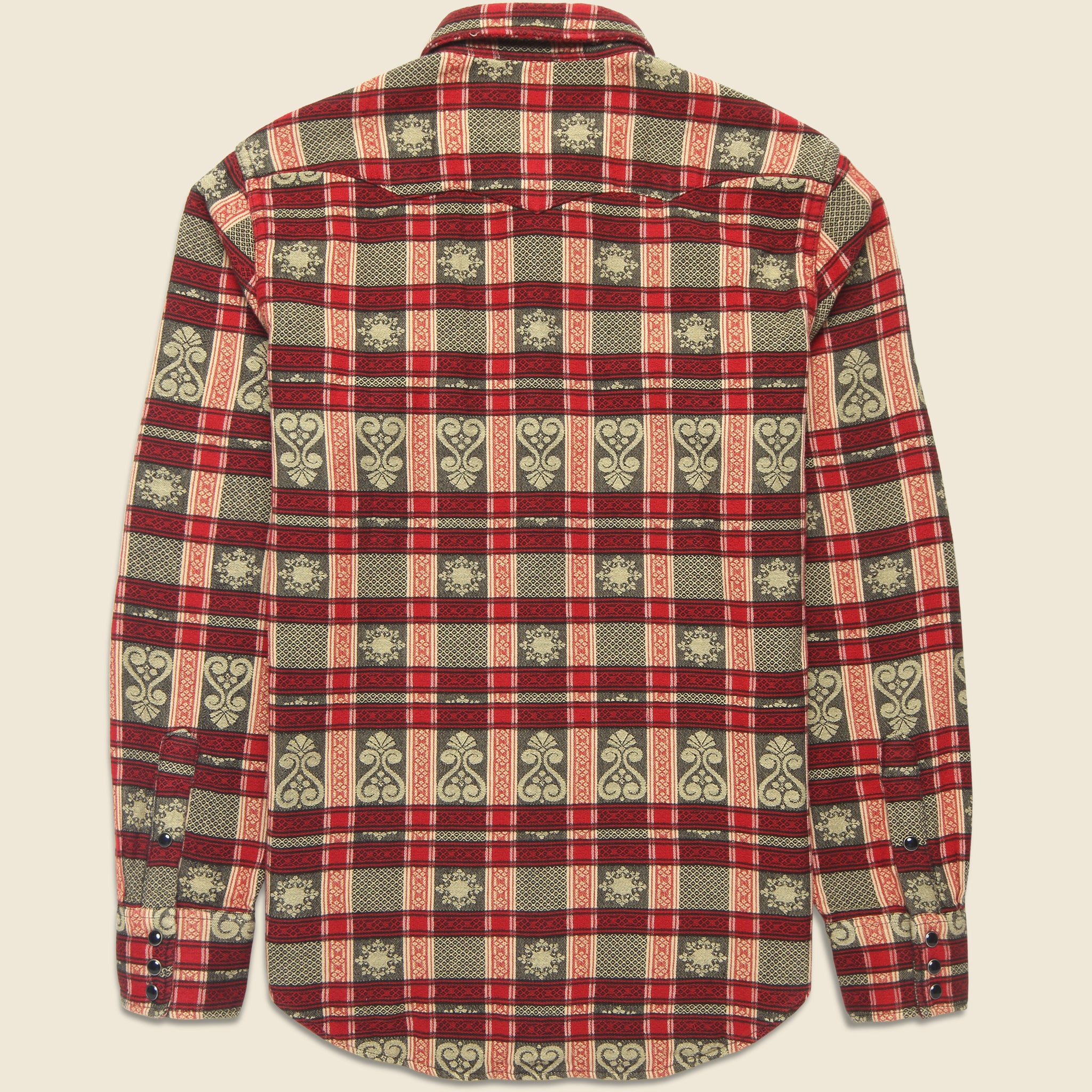 Double Cloth Western Shirt - Multi - RRL - STAG Provisions - Tops - L/S Woven - Other Pattern