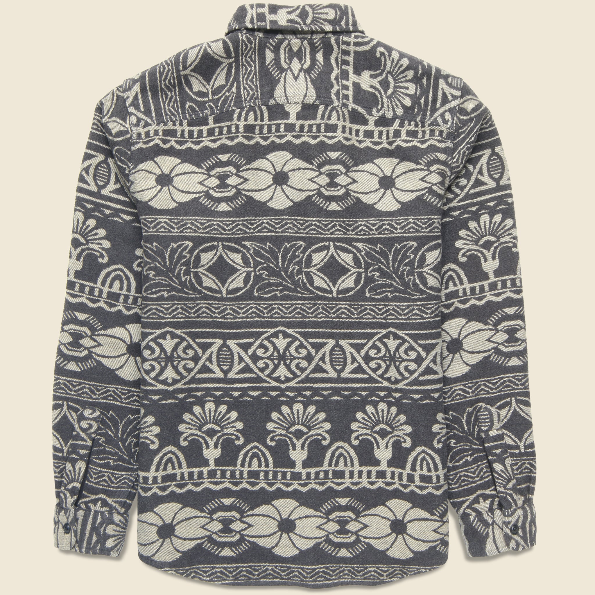 Lee Jacquard Workshirt - Black - RRL - STAG Provisions - Tops - L/S Woven - Other Pattern