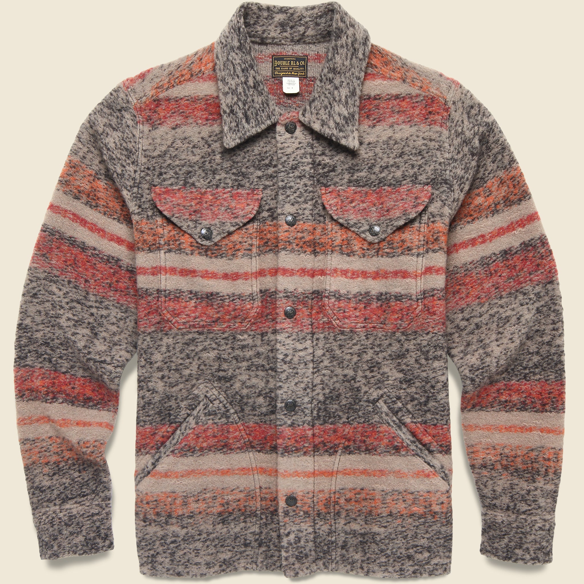 Jacquard Wallace Jacket - Red - RRL - STAG Provisions - Outerwear - Shirt Jacket