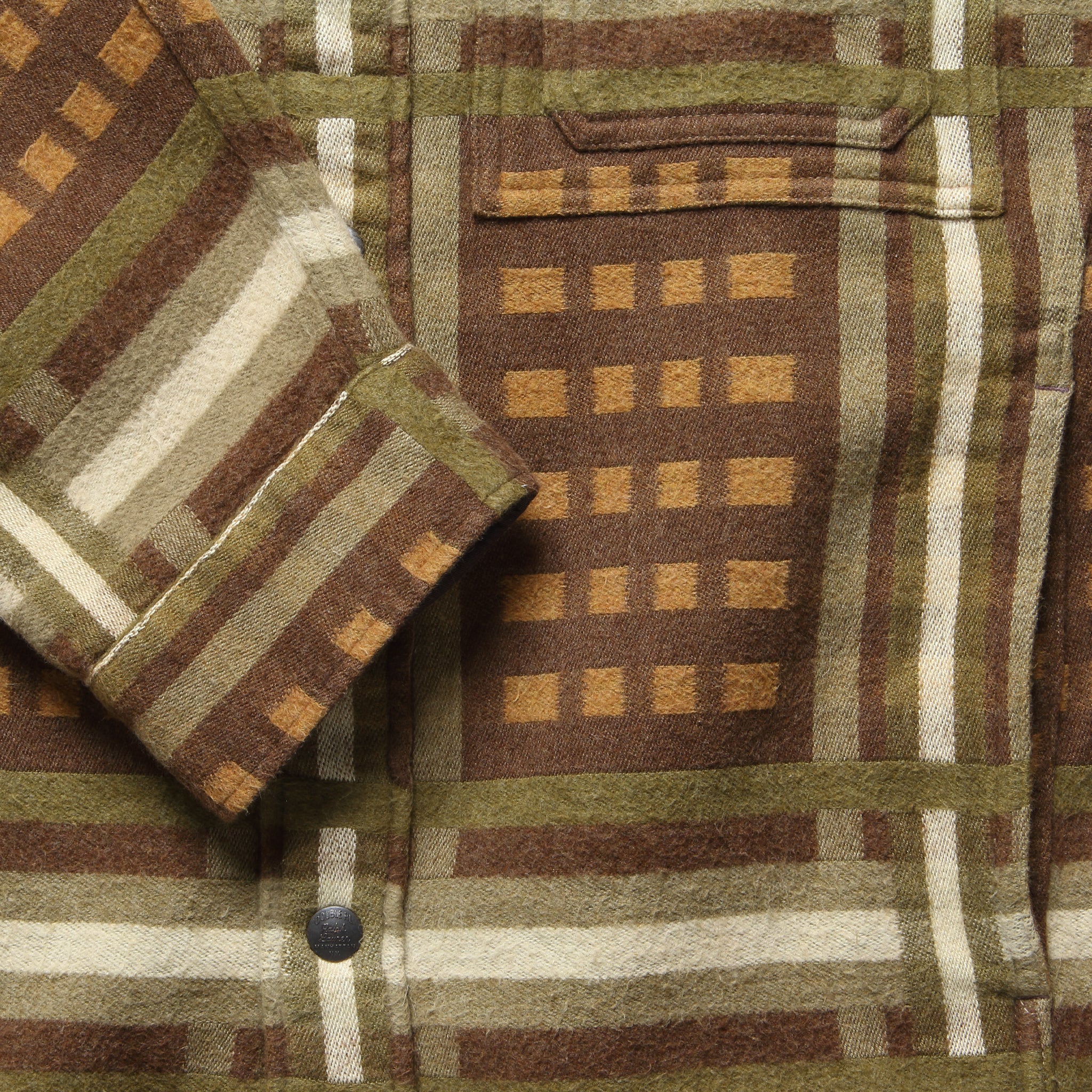 Jacquard Nelson Overshirt - Brown - RRL - STAG Provisions - Tops - L/S Woven - Overshirt