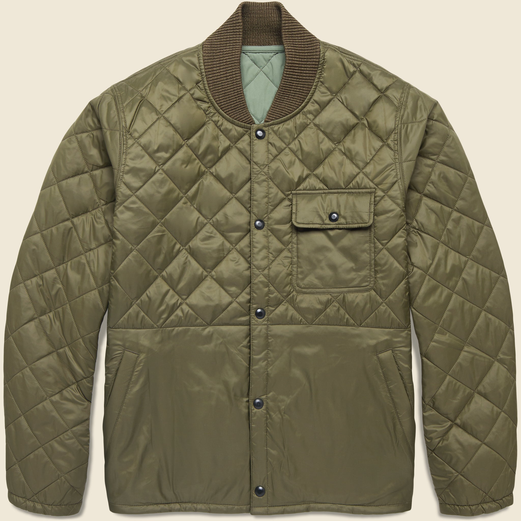 Reversible Edmund Jacket - Green - RRL - STAG Provisions - Outerwear - Coat / Jacket