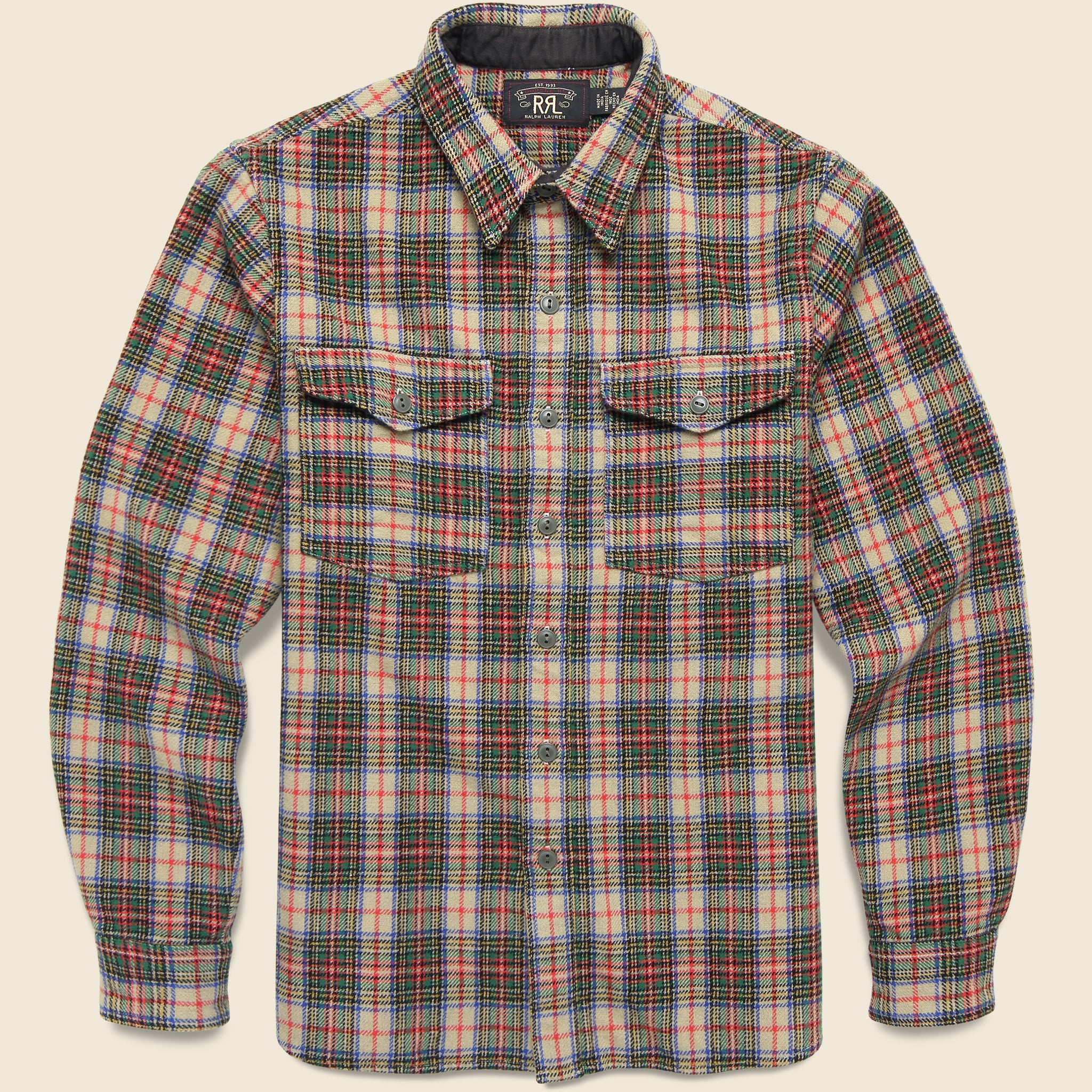 Trek Workshirt - Green - RRL - STAG Provisions - Tops - L/S Woven - Plaid