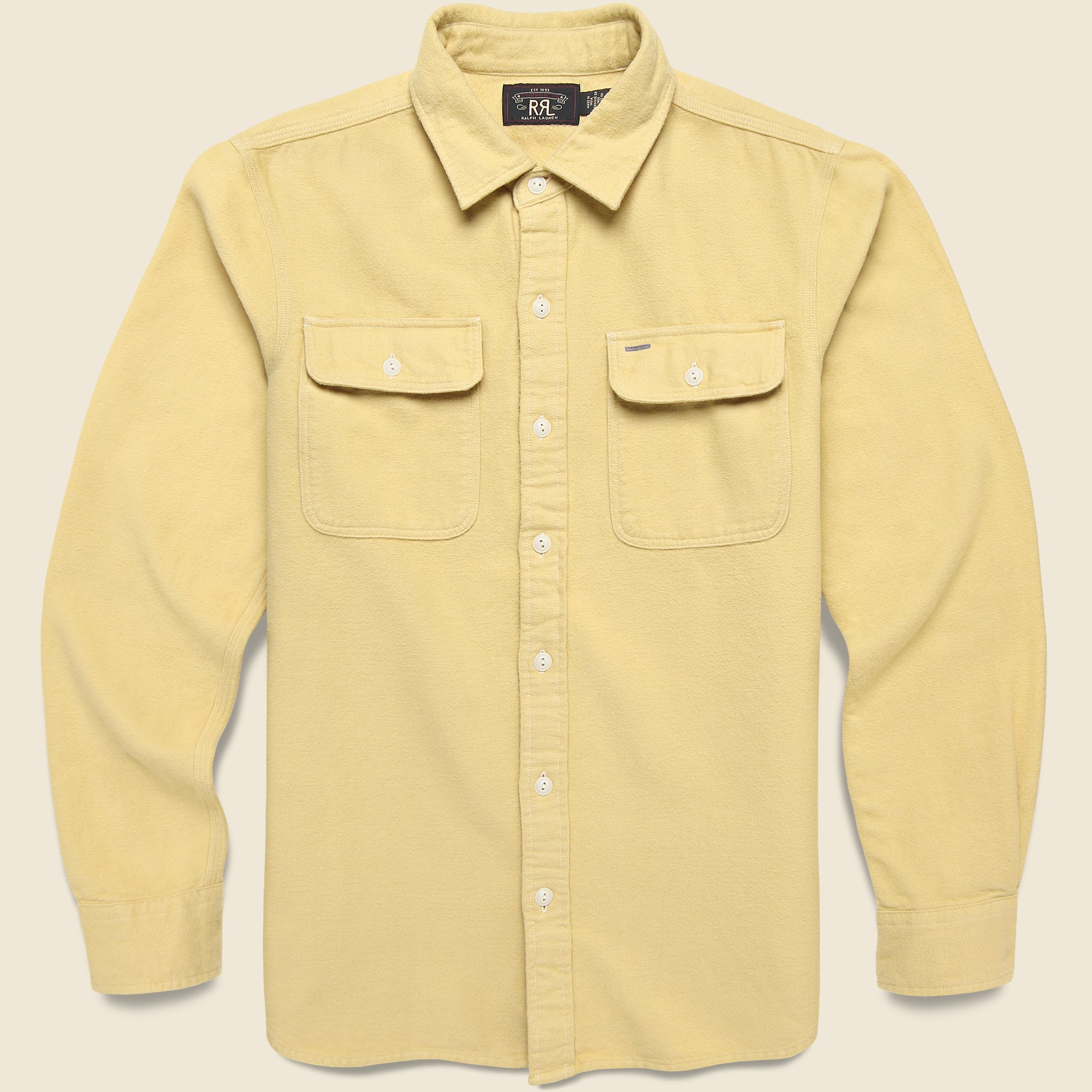 Grayson Workshirt - Yellow - RRL - STAG Provisions - Tops - L/S Woven - Solid