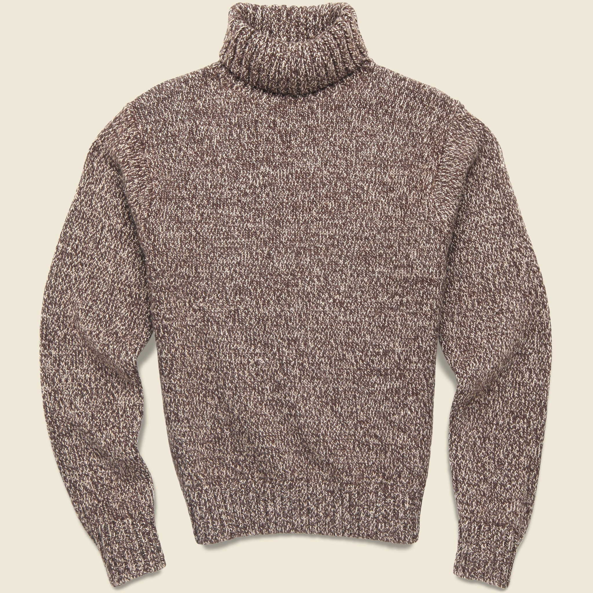 Marled Turtleneck Pullover - Brown - RRL - STAG Provisions - Tops - Sweater