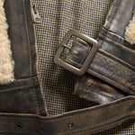 Shearling Moto Jacket - Brown - RRL - STAG Provisions - Outerwear - Coat / Jacket