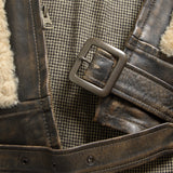 Shearling Moto Jacket - Brown - RRL - STAG Provisions - Outerwear - Coat / Jacket