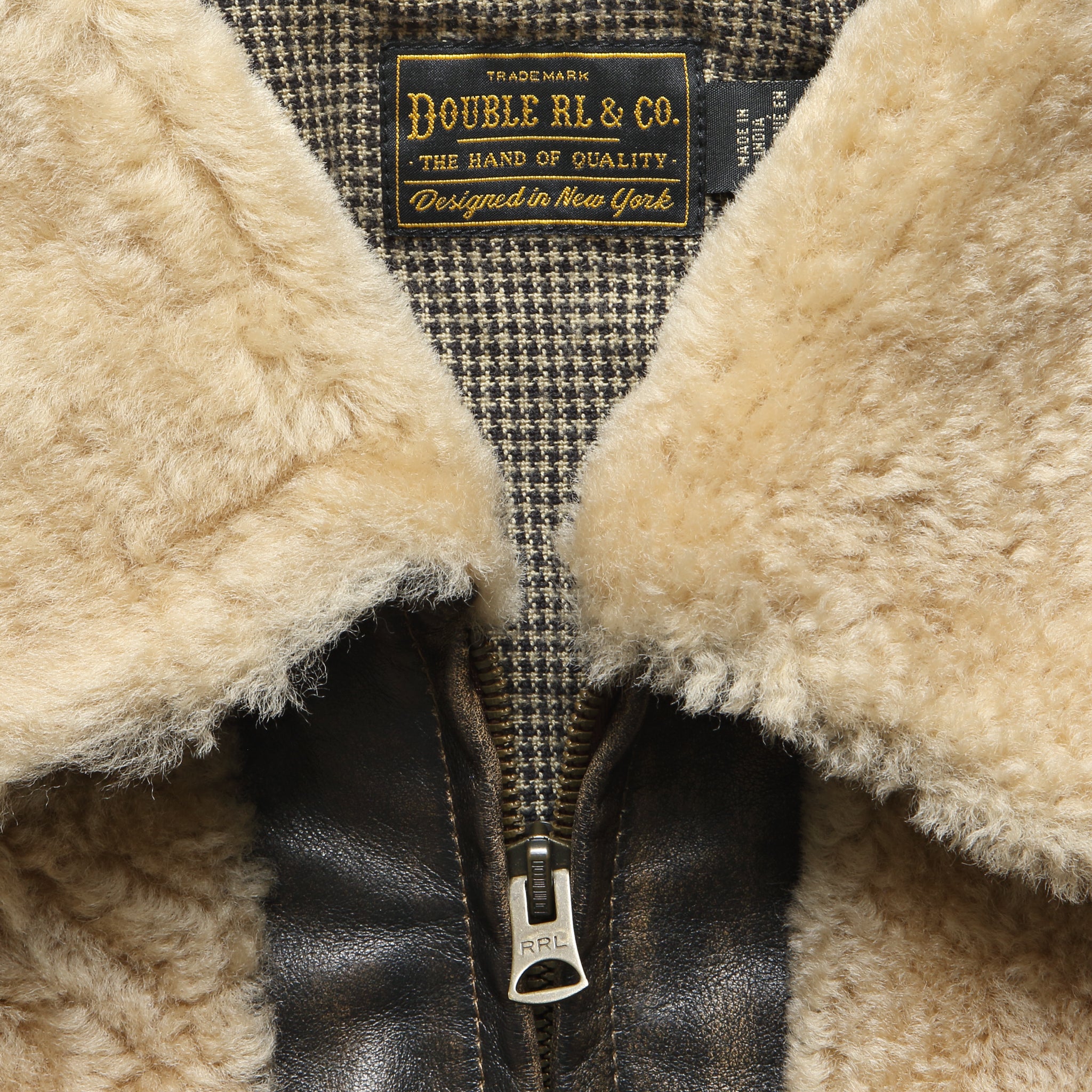 Shearling Moto Jacket - Brown - RRL - STAG Provisions - Outerwear - Coat / Jacket