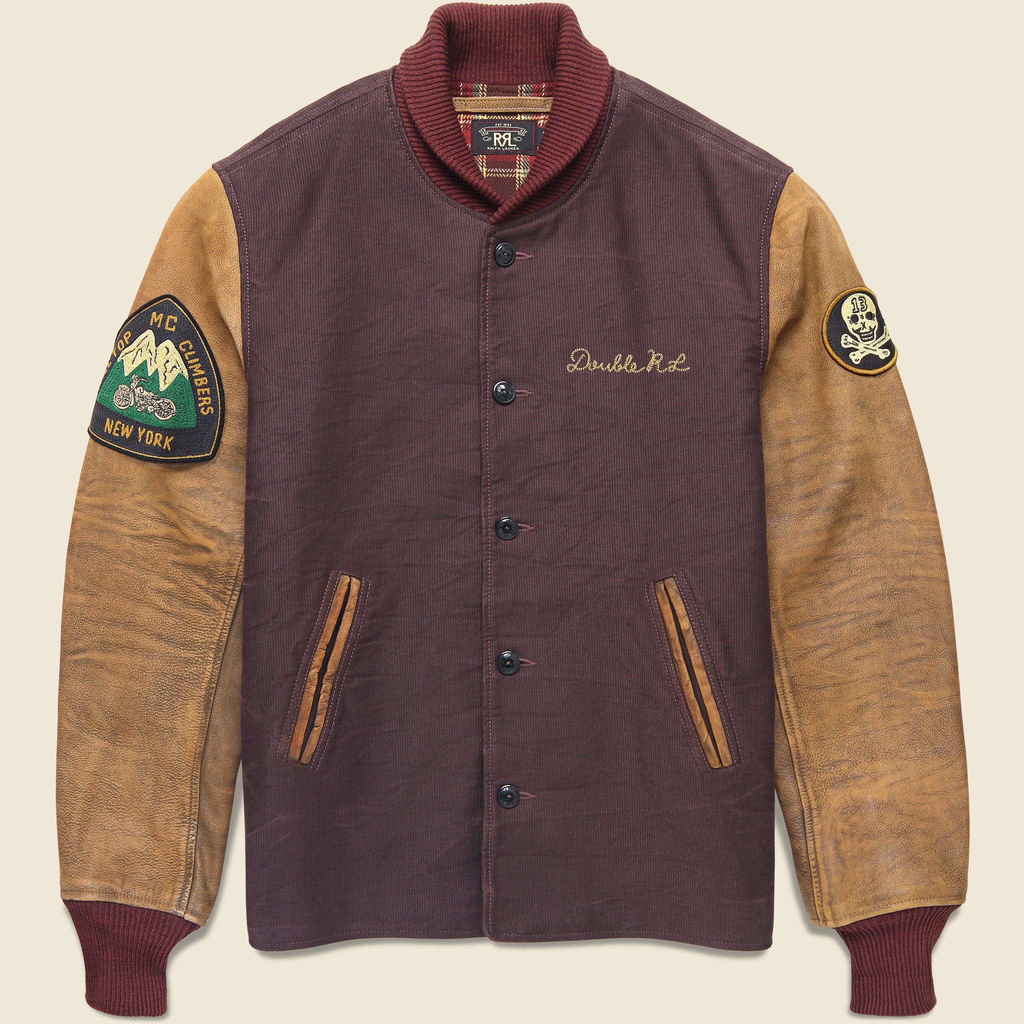 Hendee Bomber Jacket - Burgundy - RRL - STAG Provisions - Outerwear - Coat / Jacket